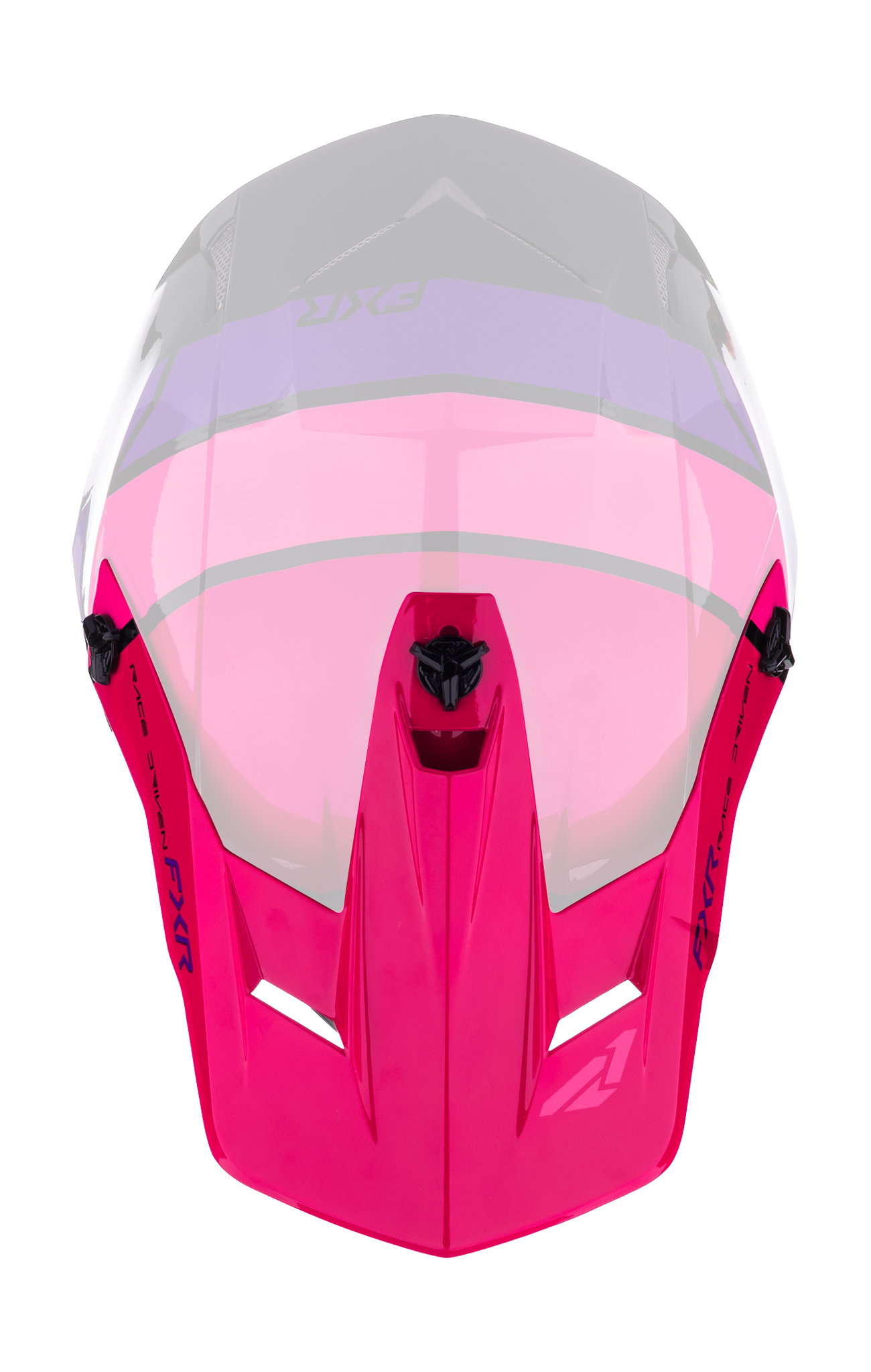 FXR Helmklep Clutch Comp - Zwart / Razz