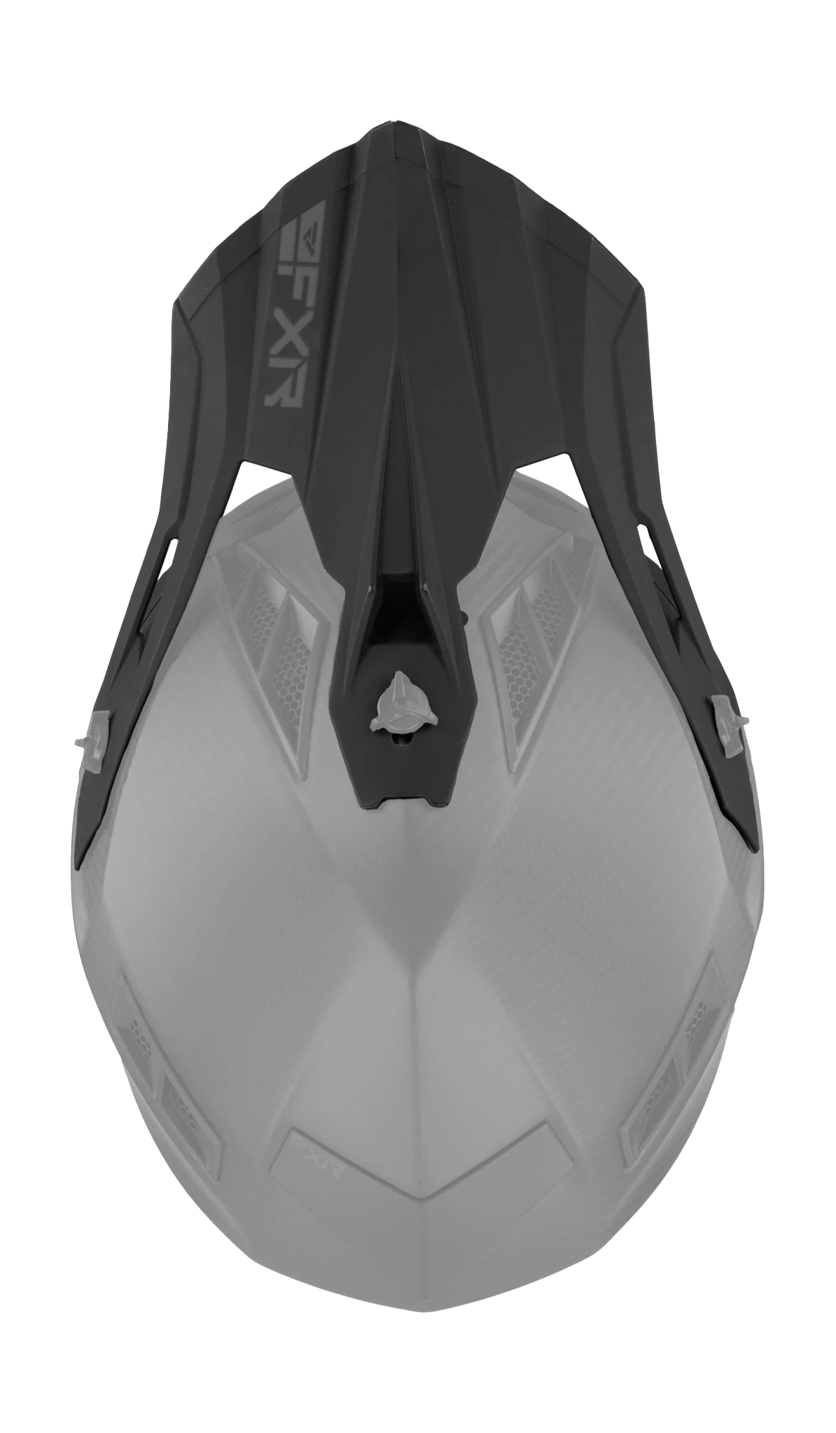 FXR Helmklep Helium Carbon - Zwart