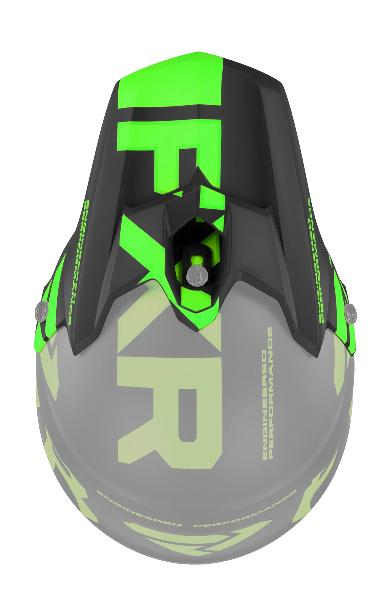 FXR Helmklep Torque Team - Zwart / Lime