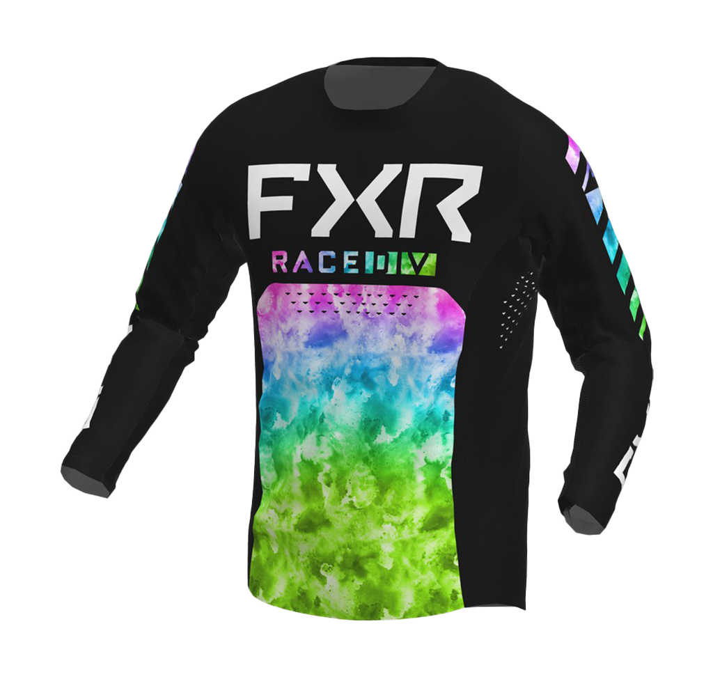 FXR Kinder Cross Shirt Podium - Acid Rain