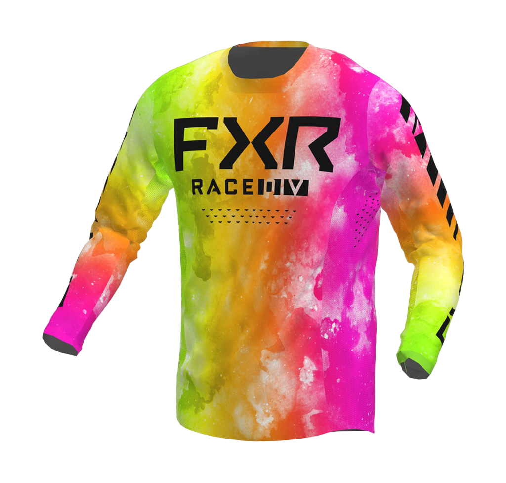 FXR Kinder Cross Shirt Podium - Acid Sherbert