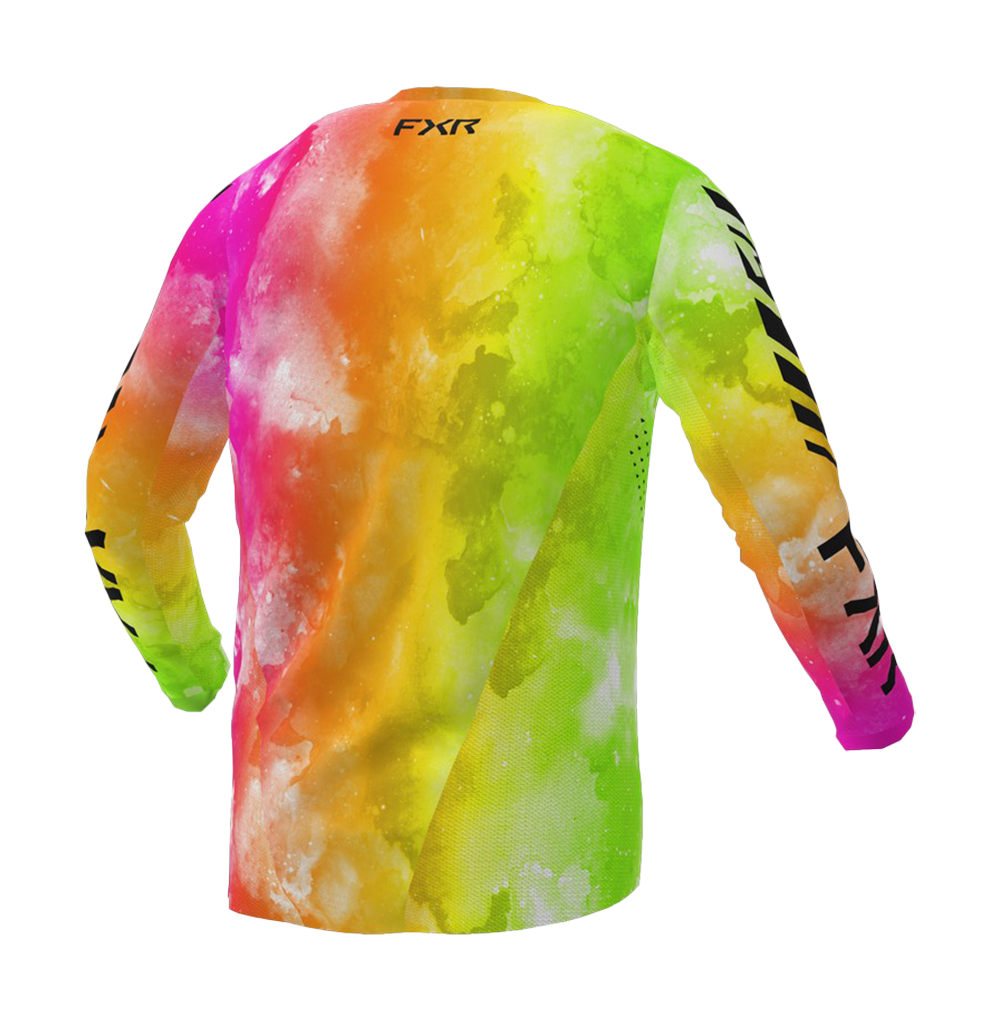 FXR Kinder Cross Shirt Podium - Acid Sherbert