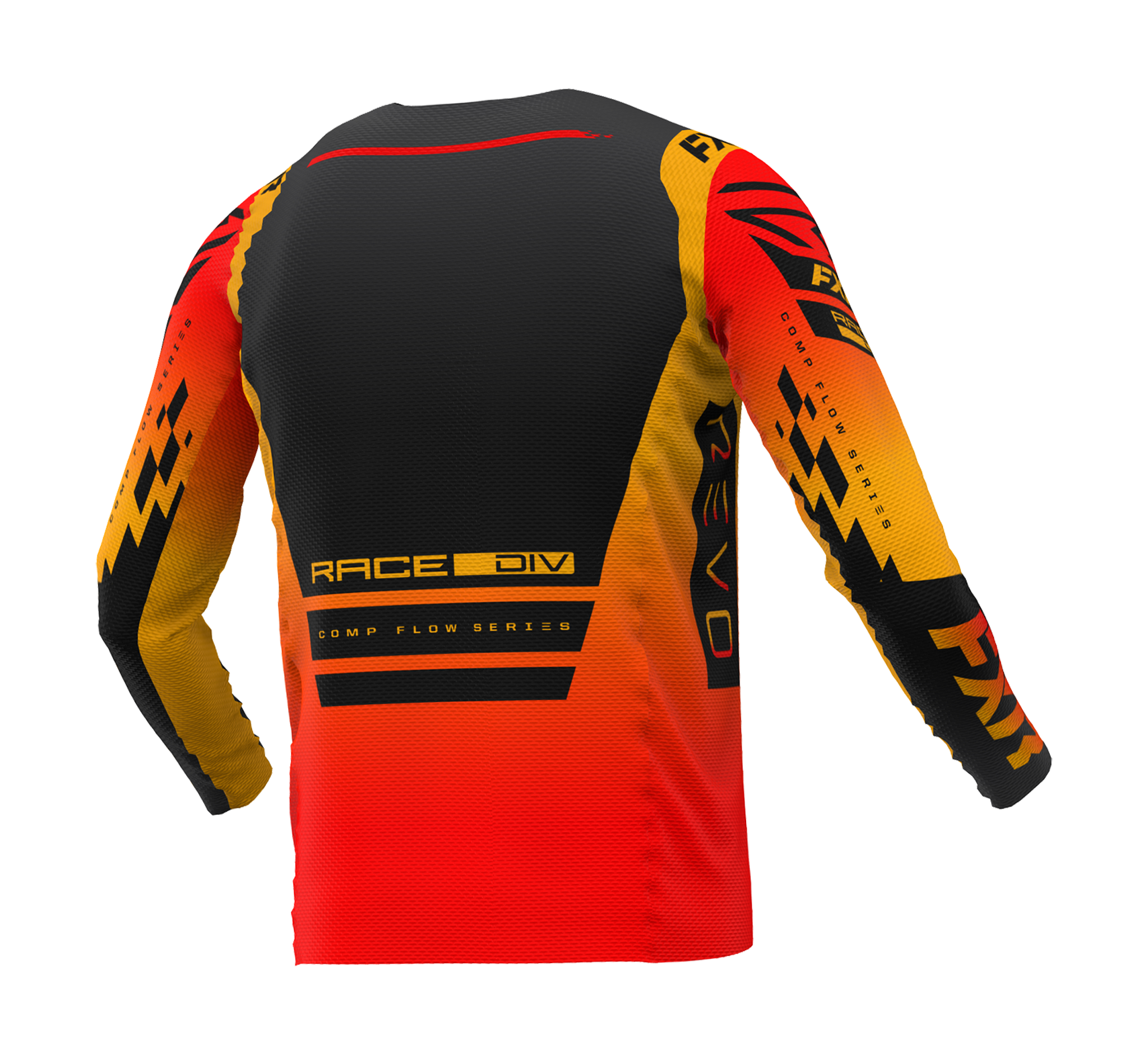 FXR Kinder Cross Shirt Revo Comp - Tequila Sunrise