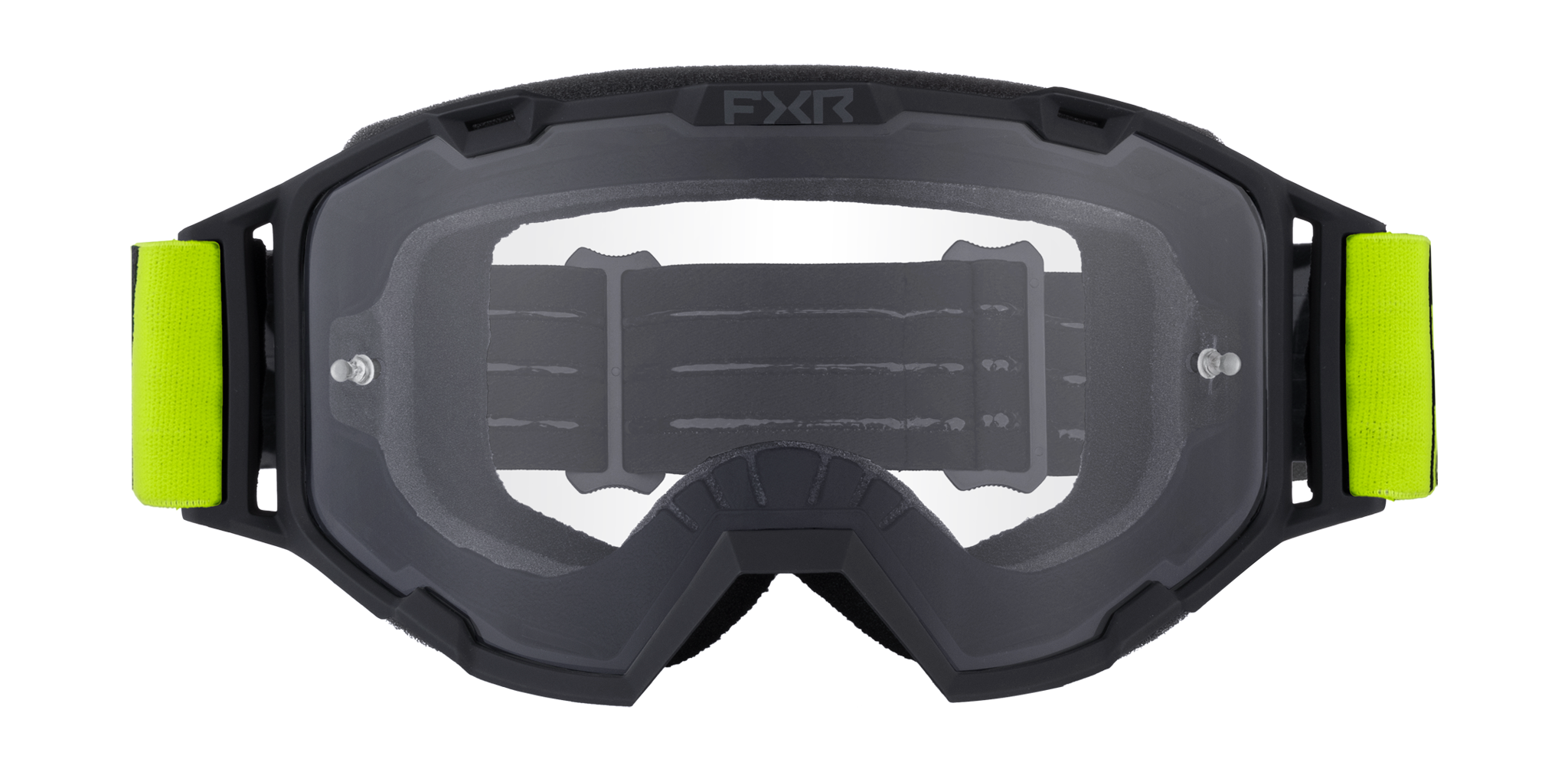 FXR Kinder Crossbril Maverick Prime - HiVis - Clear Lens