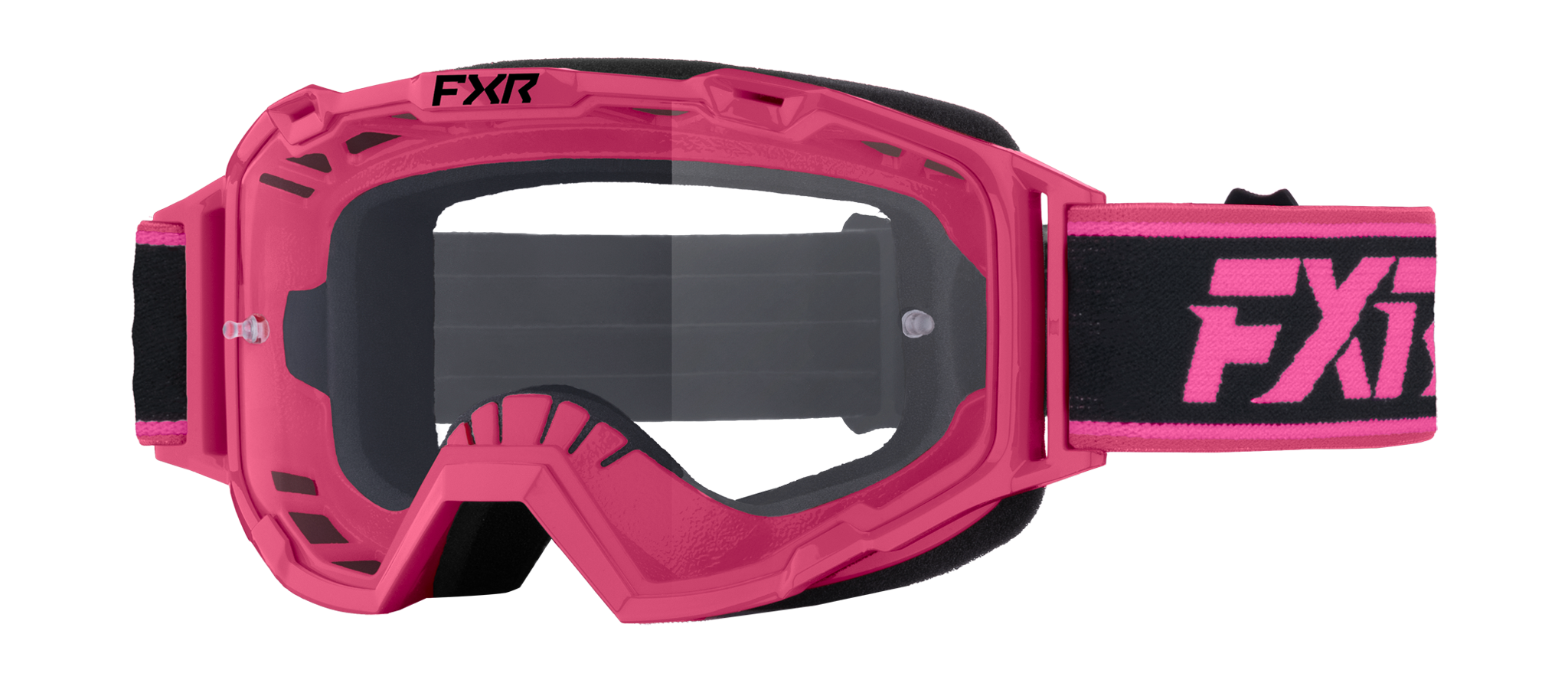 FXR Kinder Crossbril Maverick Prime - Razzle - Clear Lens