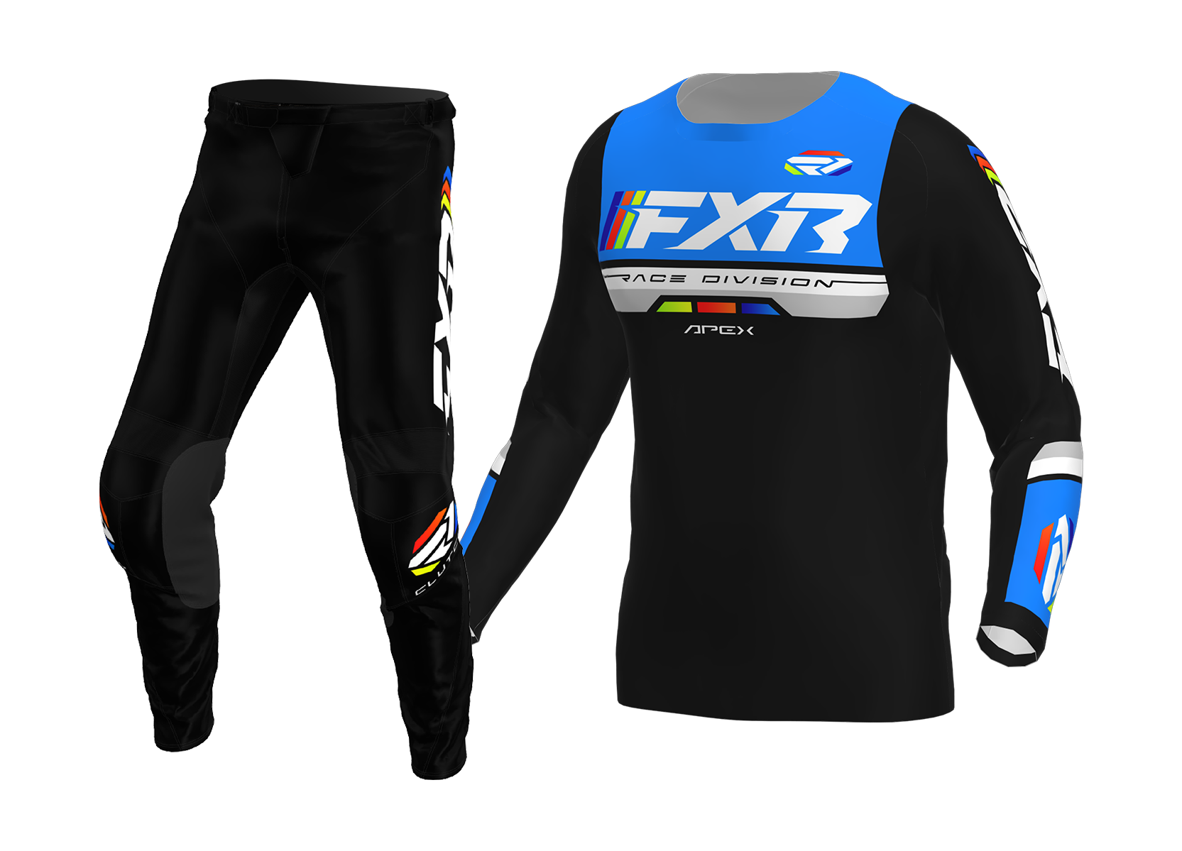 FXR Kinder Crosskleding 2026 Apex - Blauw