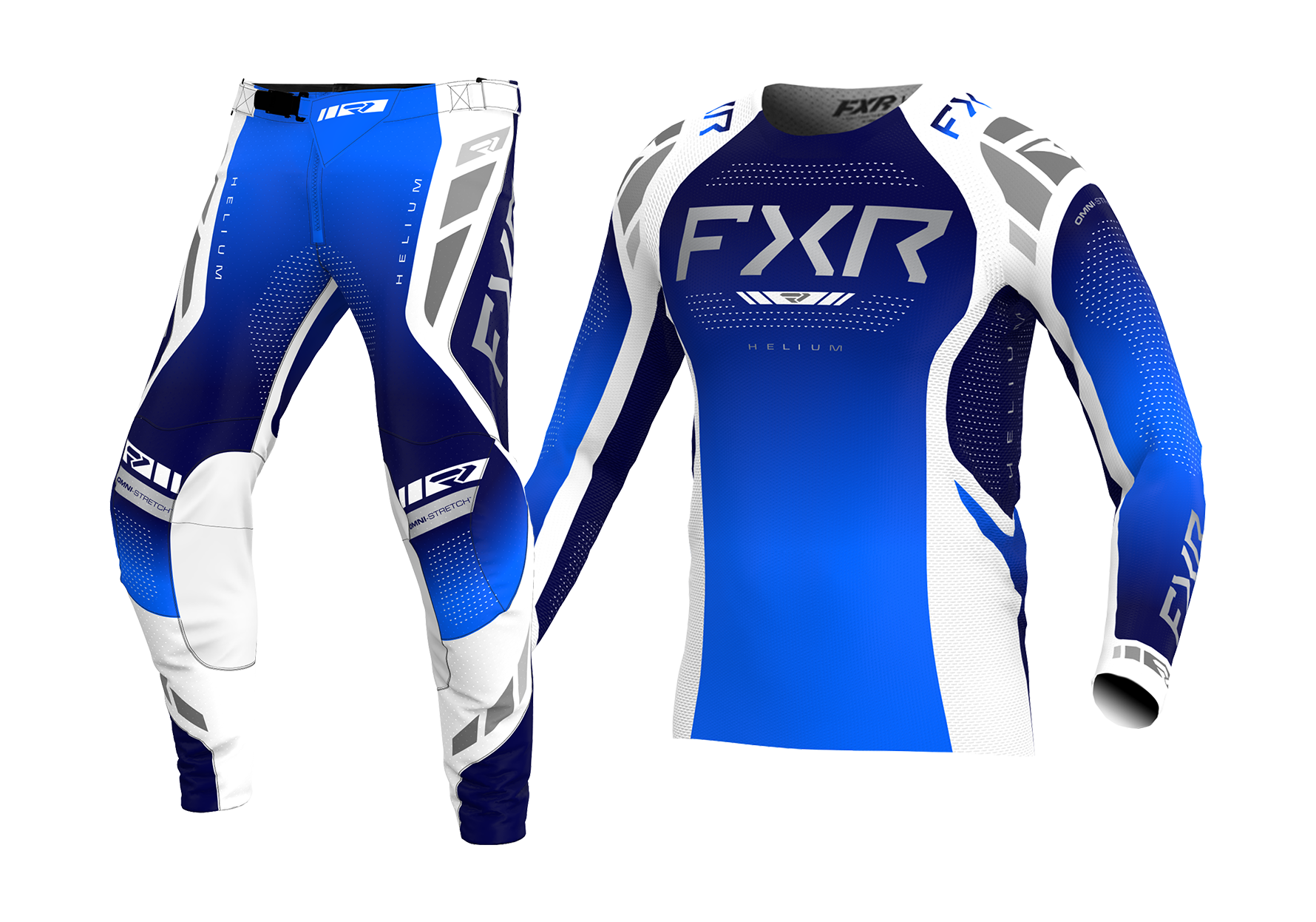 FXR Kinder Crosskleding Helium - Cobalt