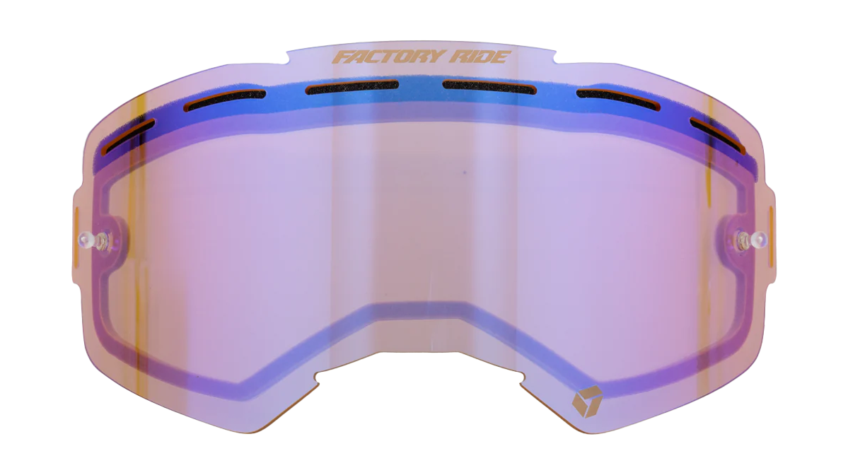 FXR Lens Factory Ride - Dual Vented Persimmon / Blauw