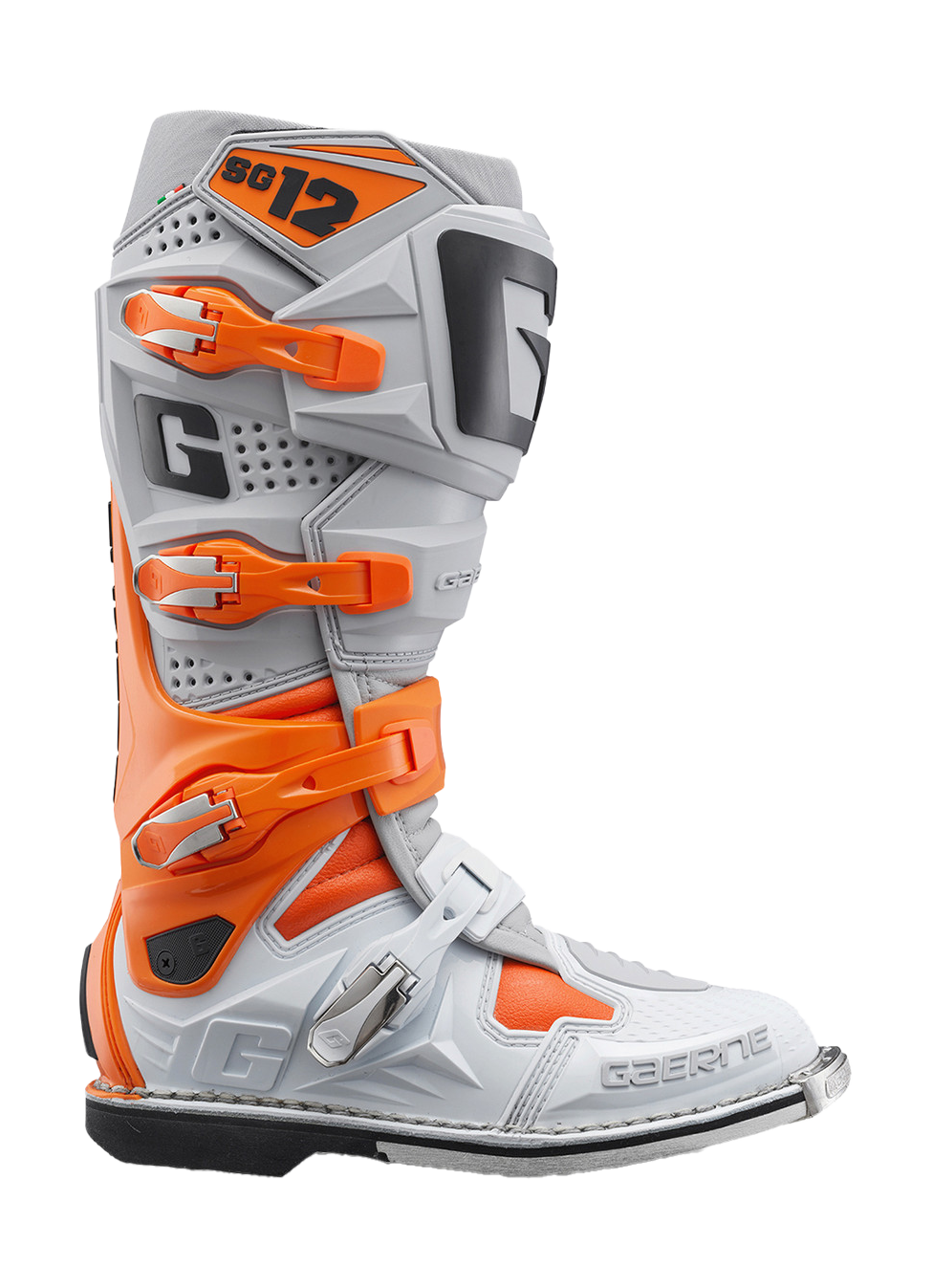 Gaerne Crosslaarzen SG-12 - Oranje / Grijs / Wit