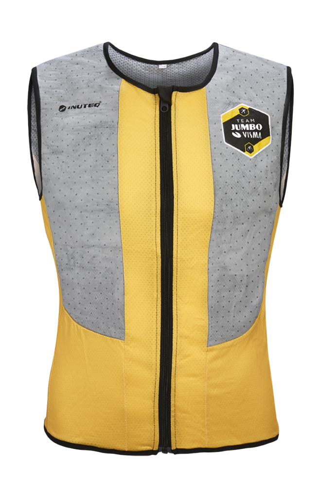 Inuteq Koelvest Bodycool Xtreme LE Jumbo Visma - Geel / Grijs
