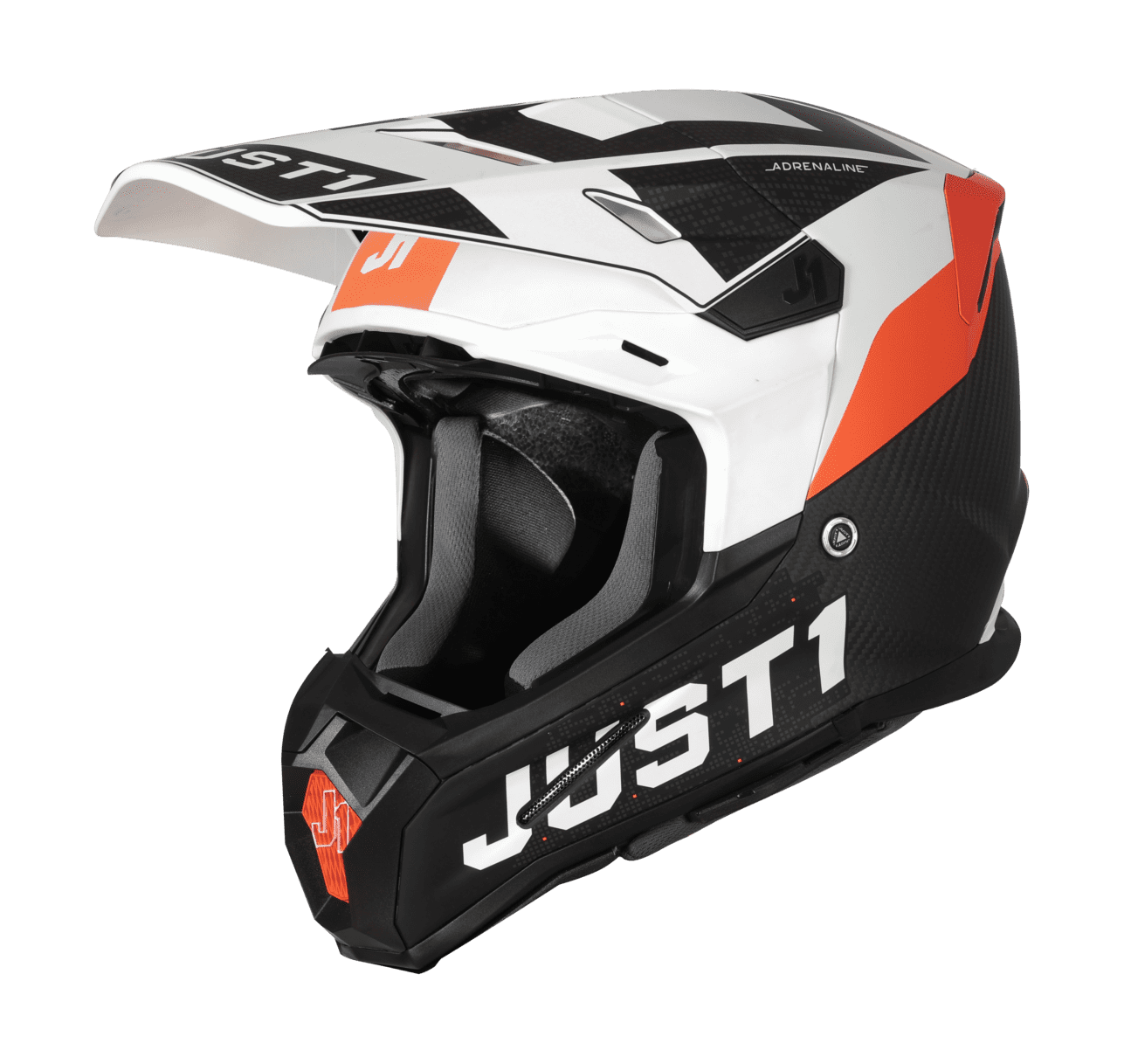 Just1 Crosshelm J22C Adrenaline - Oranje / Wit / Carbon