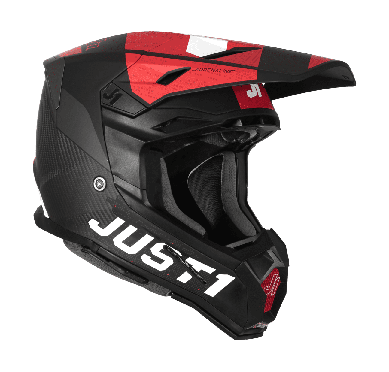 Just1 Crosshelm J22C Adrenaline - Rood / Wit / Carbon