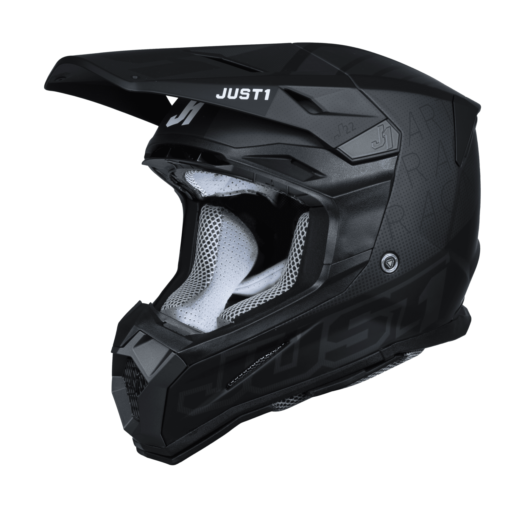 Just1 Crosshelm J22F Dynamo - Zwart / Grijs