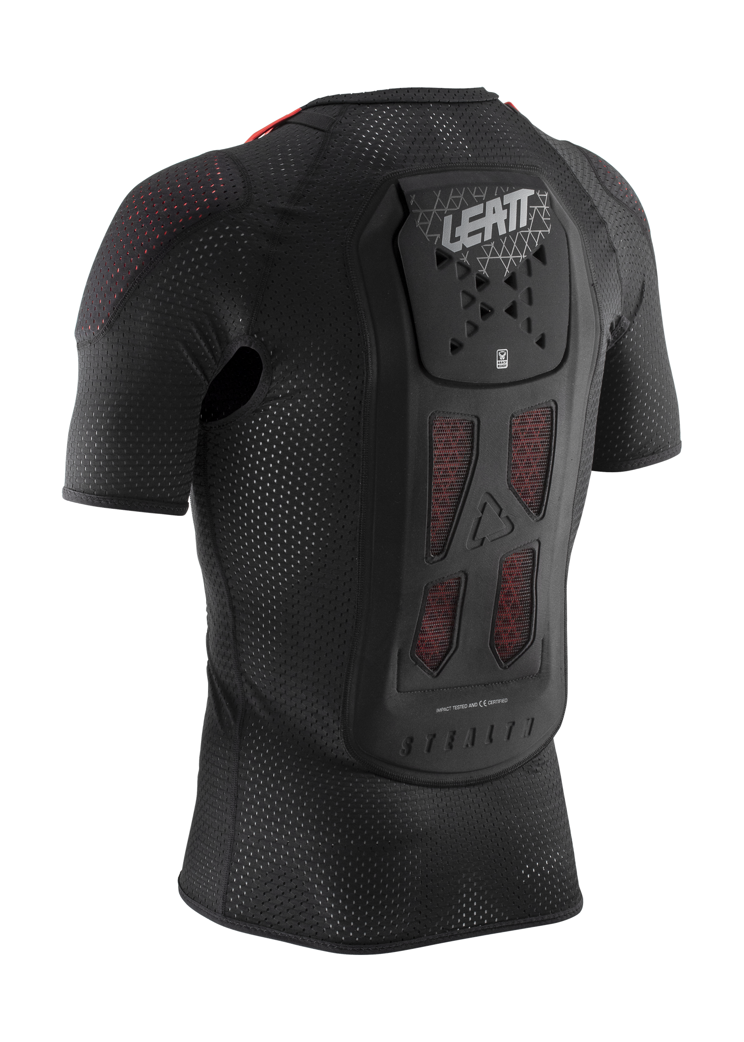 Leatt Beschermingsshirt Kort AirFlex Stealth - Zwart