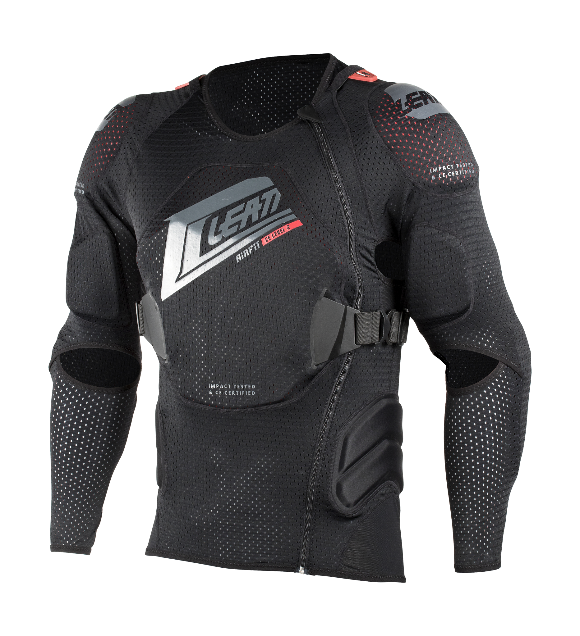Leatt Bodyprotector Vest Zacht 3DF AirFit - Zwart / Rood
