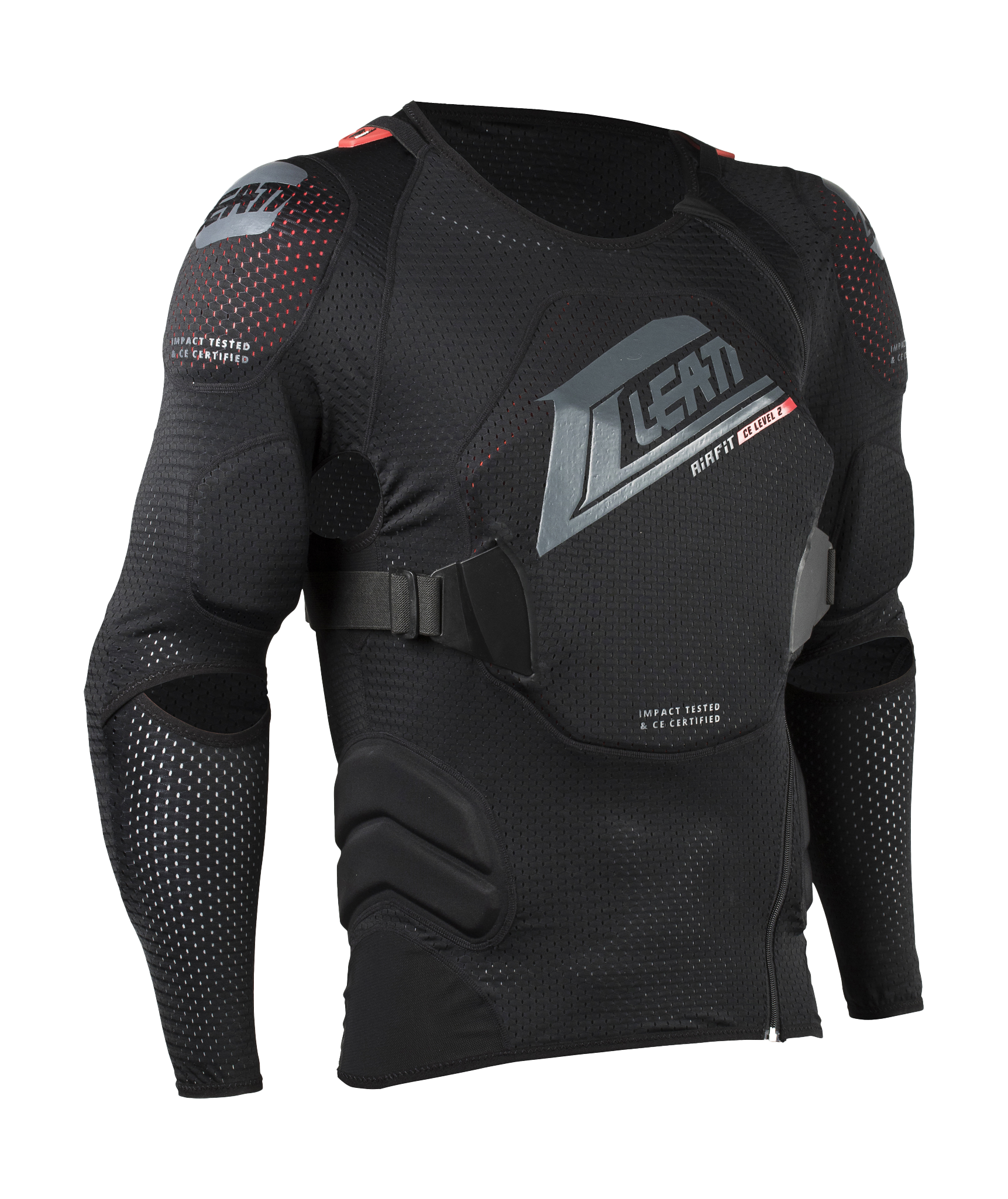 Leatt Bodyprotector Vest Zacht 3DF AirFit - Zwart / Rood