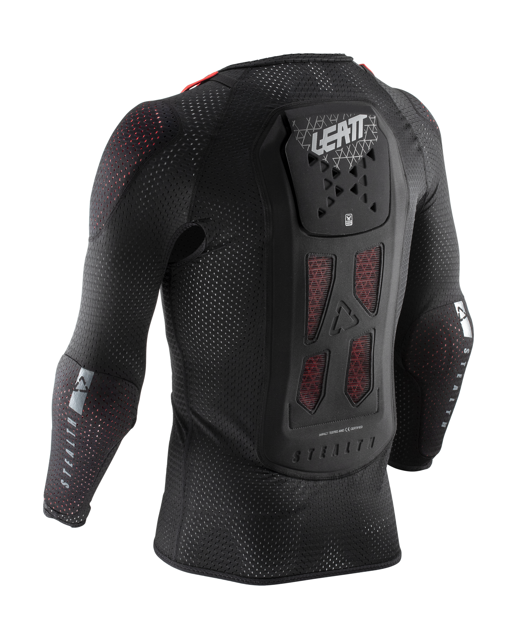 Leatt Bodyprotector Vest Zacht AirFlex Stealth - Zwart
