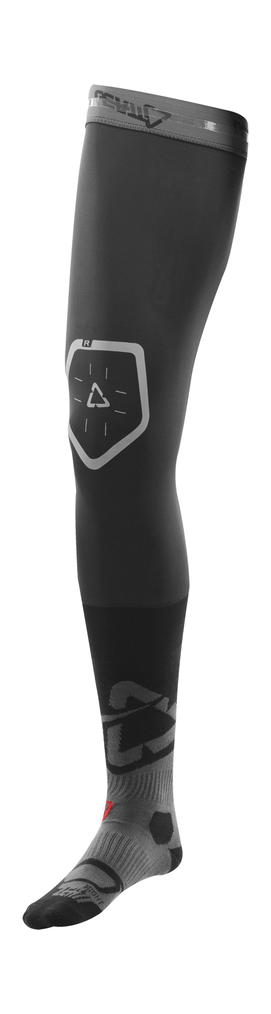 Leatt Cross Sokken Lang Kniebrace - Zwart