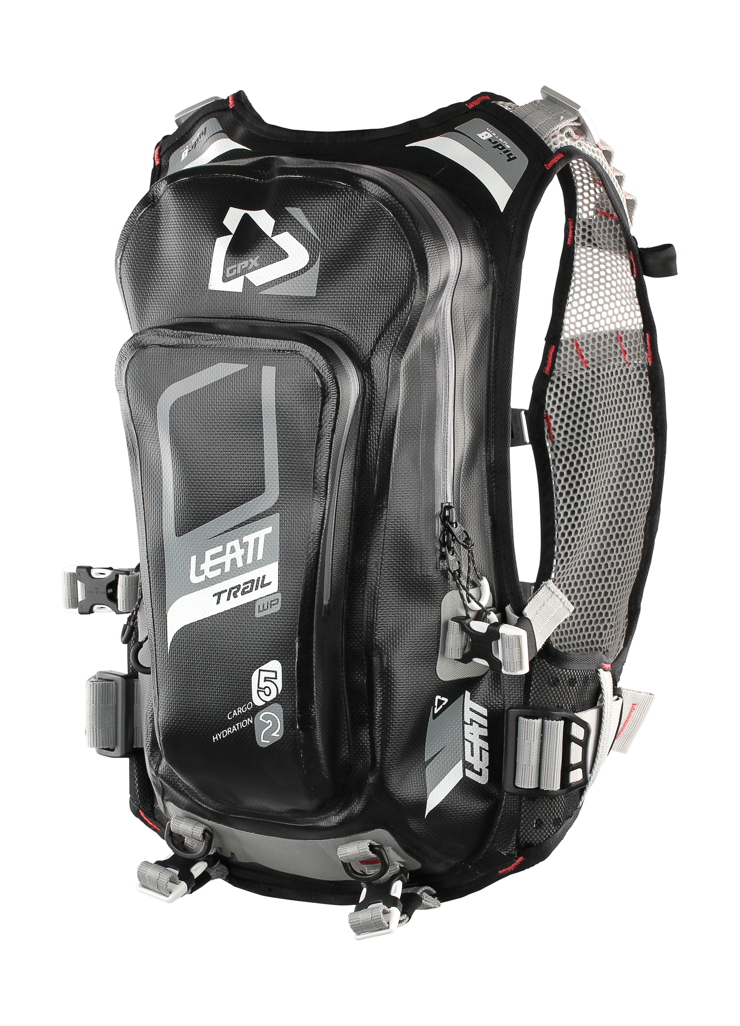 Leatt Drinkrugzak GPX 2.0 Trail WP - Zwart / Grijs - 5 L + 2 L