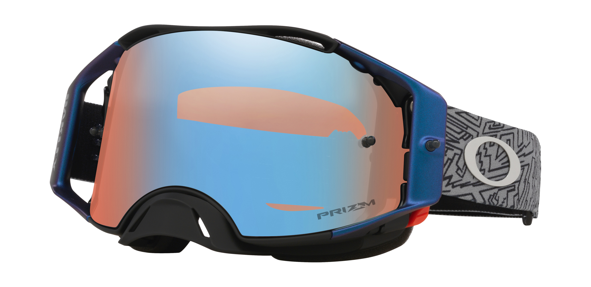 Oakley Crossbril Airbrake Grey Strike - Prizm Sapphire Iridium Lens