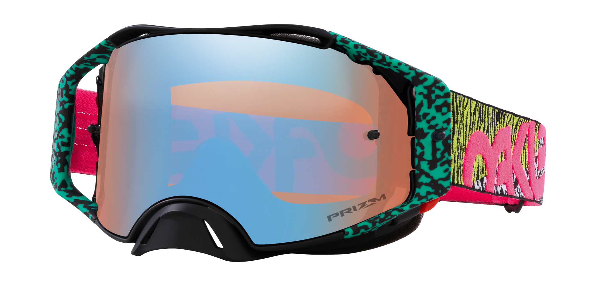 Oakley Crossbril Airbrake MX Bengal Venom - Prizm Sapphire Iridium Lens