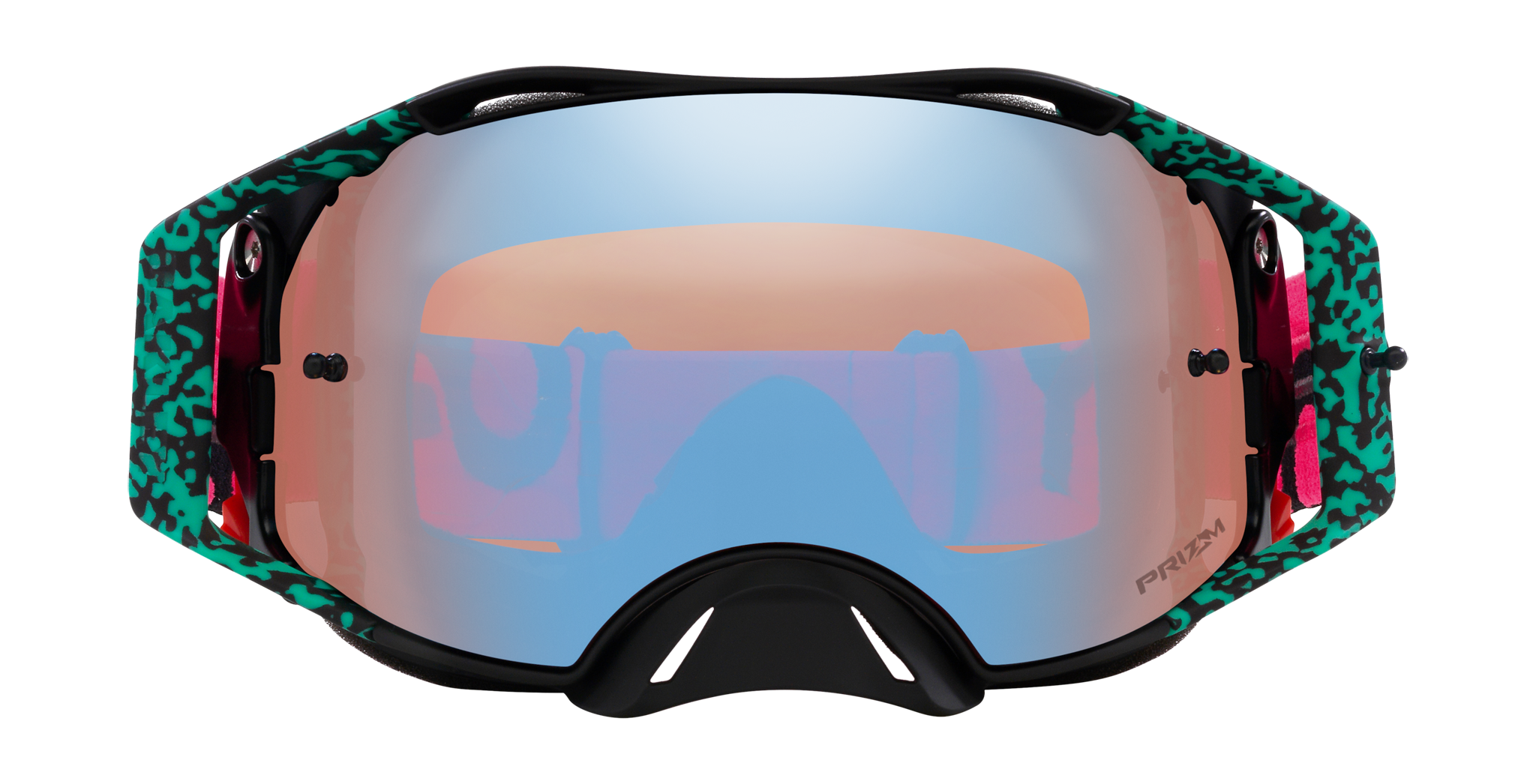 Oakley Crossbril Airbrake MX Bengal Venom - Prizm Sapphire Iridium Lens