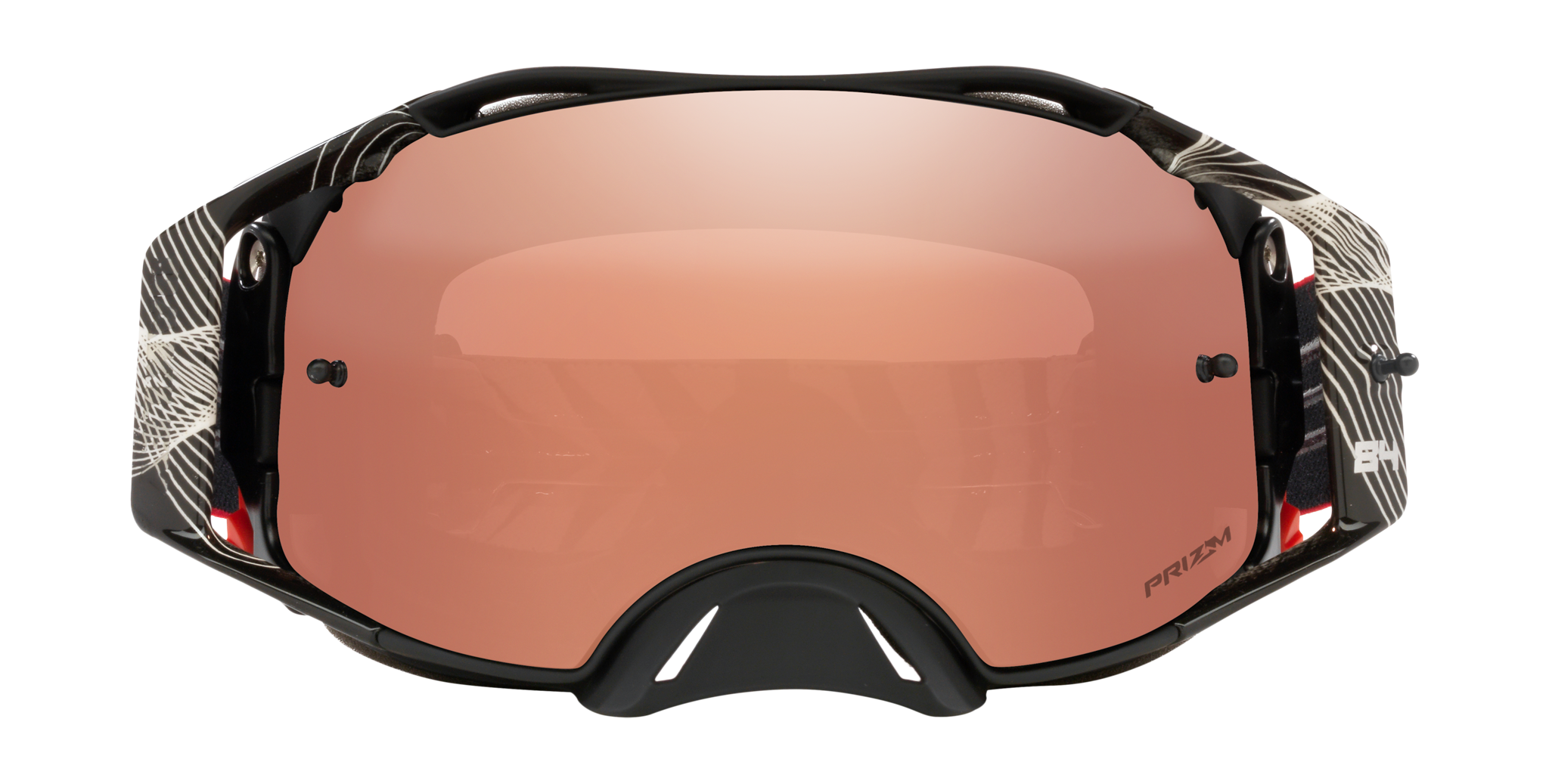 Oakley Crossbril Airbrake MX Herlings Red - Prizm Black Iridium Lens