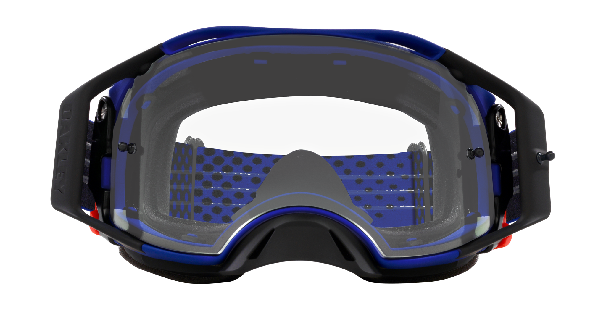 Oakley Crossbril Airbrake MX Moto Blue B1B - Clear Lens