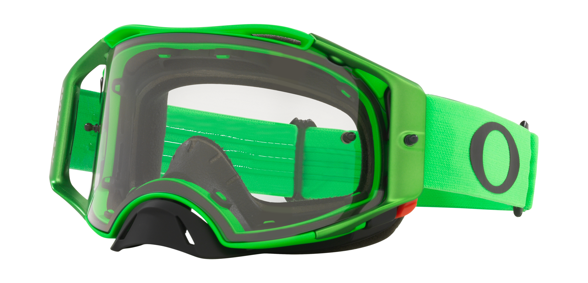 Oakley Crossbril Airbrake MX Moto Green - Clear Lens