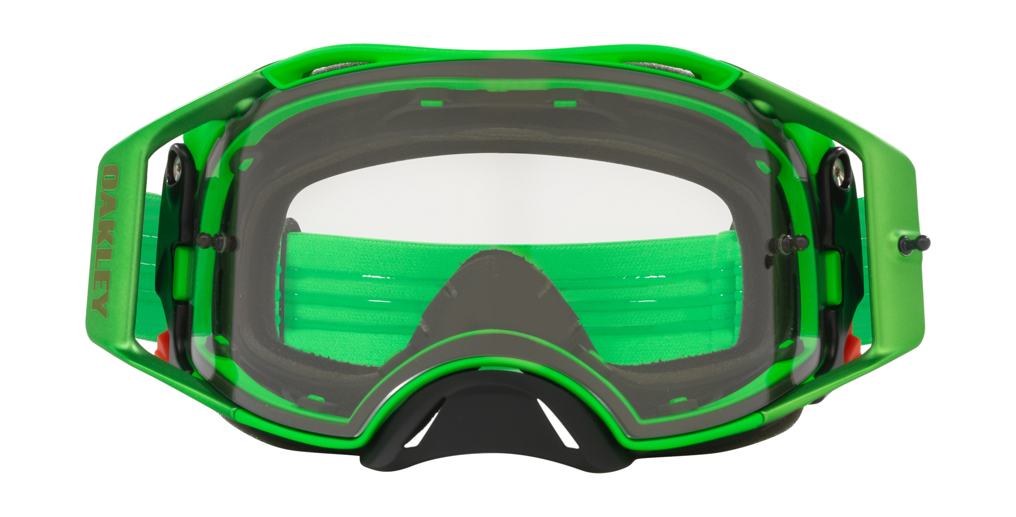 Oakley Crossbril Airbrake MX Moto Green - Clear Lens