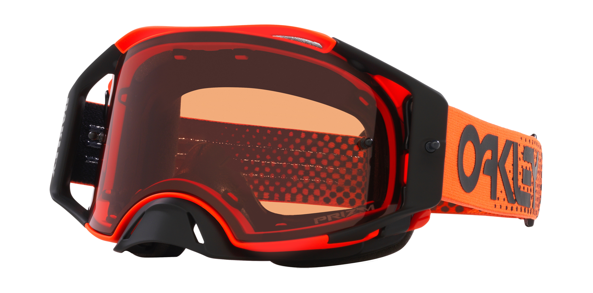 Oakley Crossbril Airbrake MX Moto Orange B1B - Prizm Brons Lens