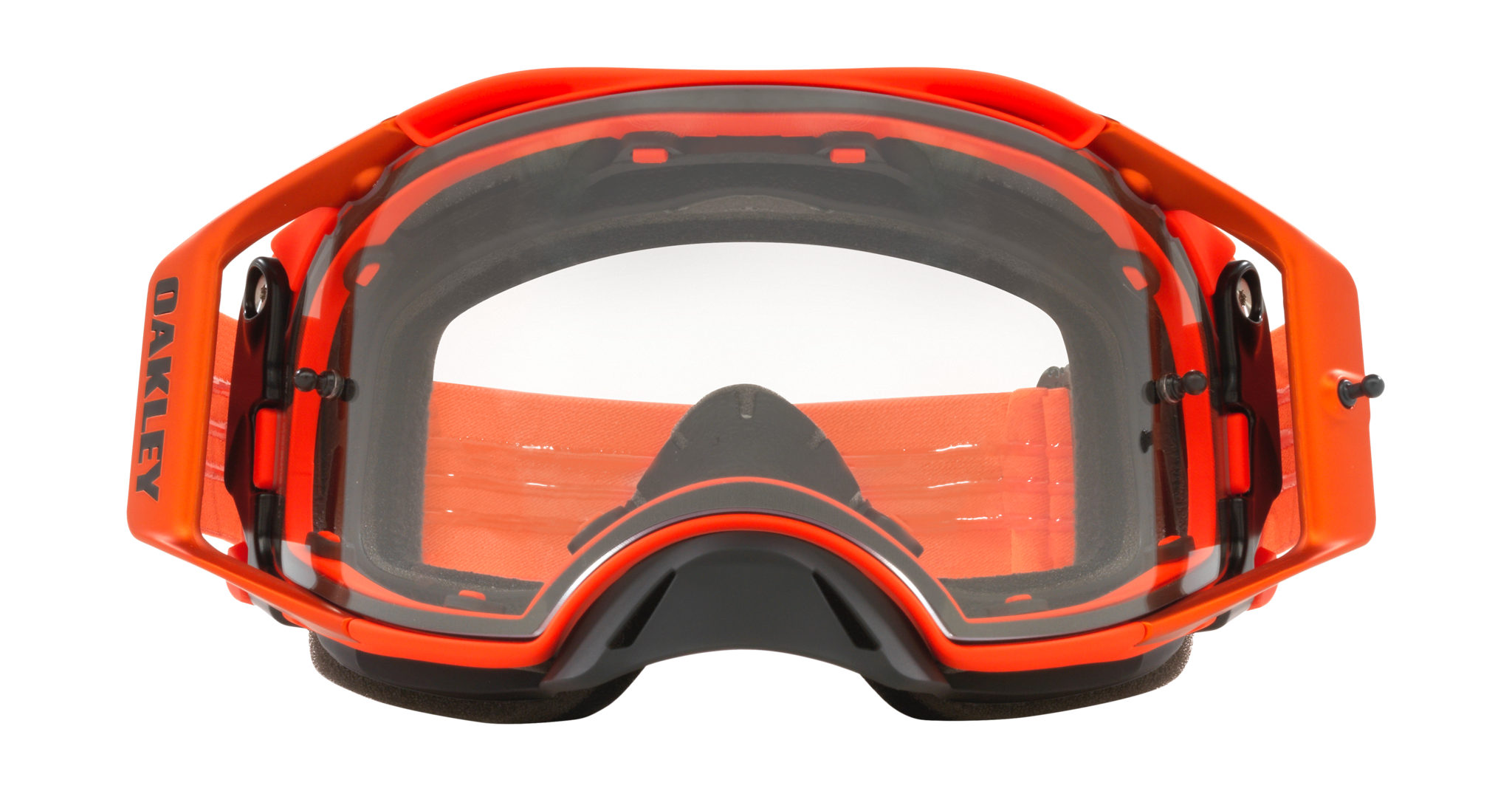 Oakley Crossbril Airbrake MX Moto Orange - Clear Lens