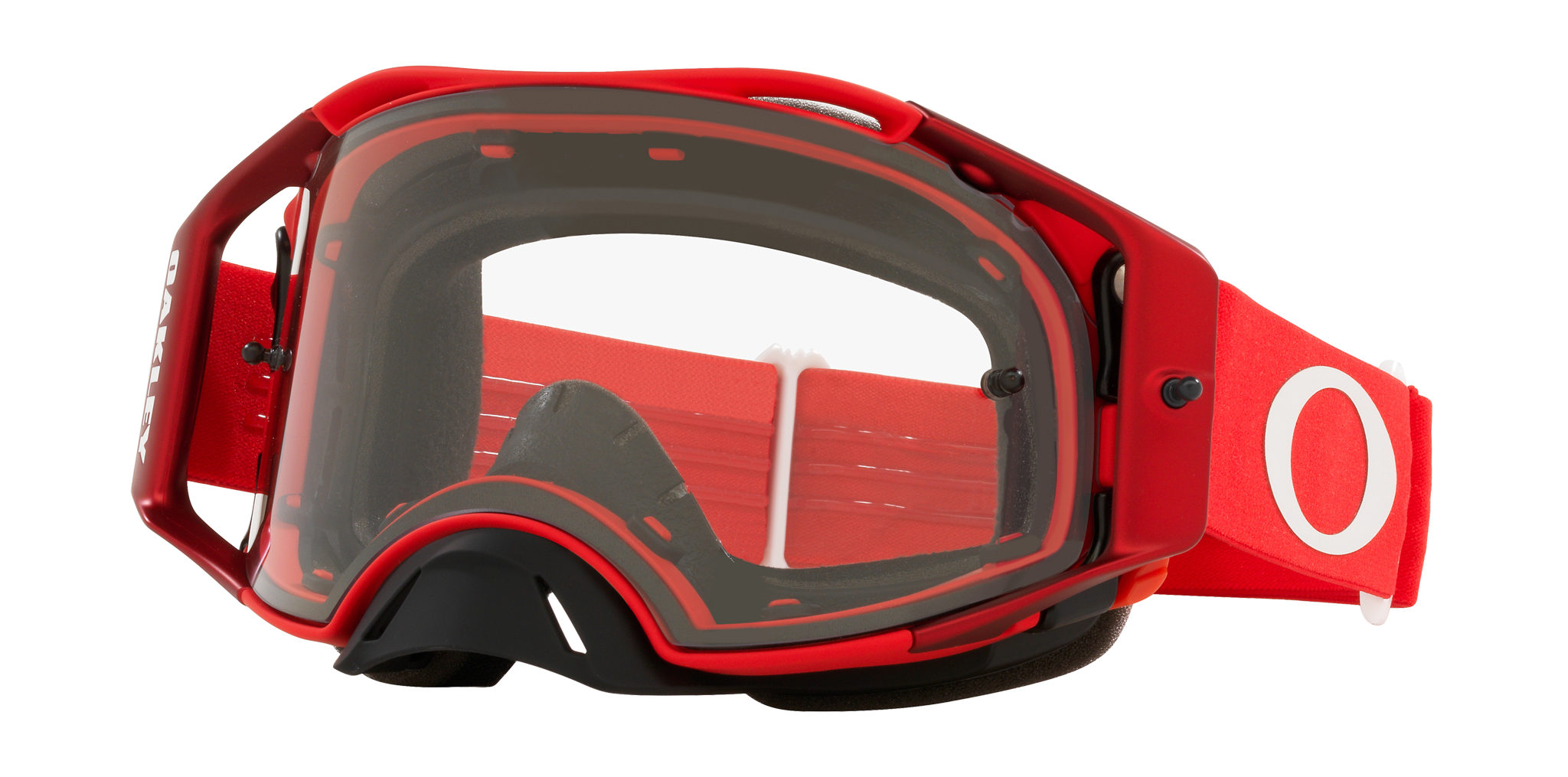 Oakley Crossbril Airbrake MX Moto Red - Clear Lens