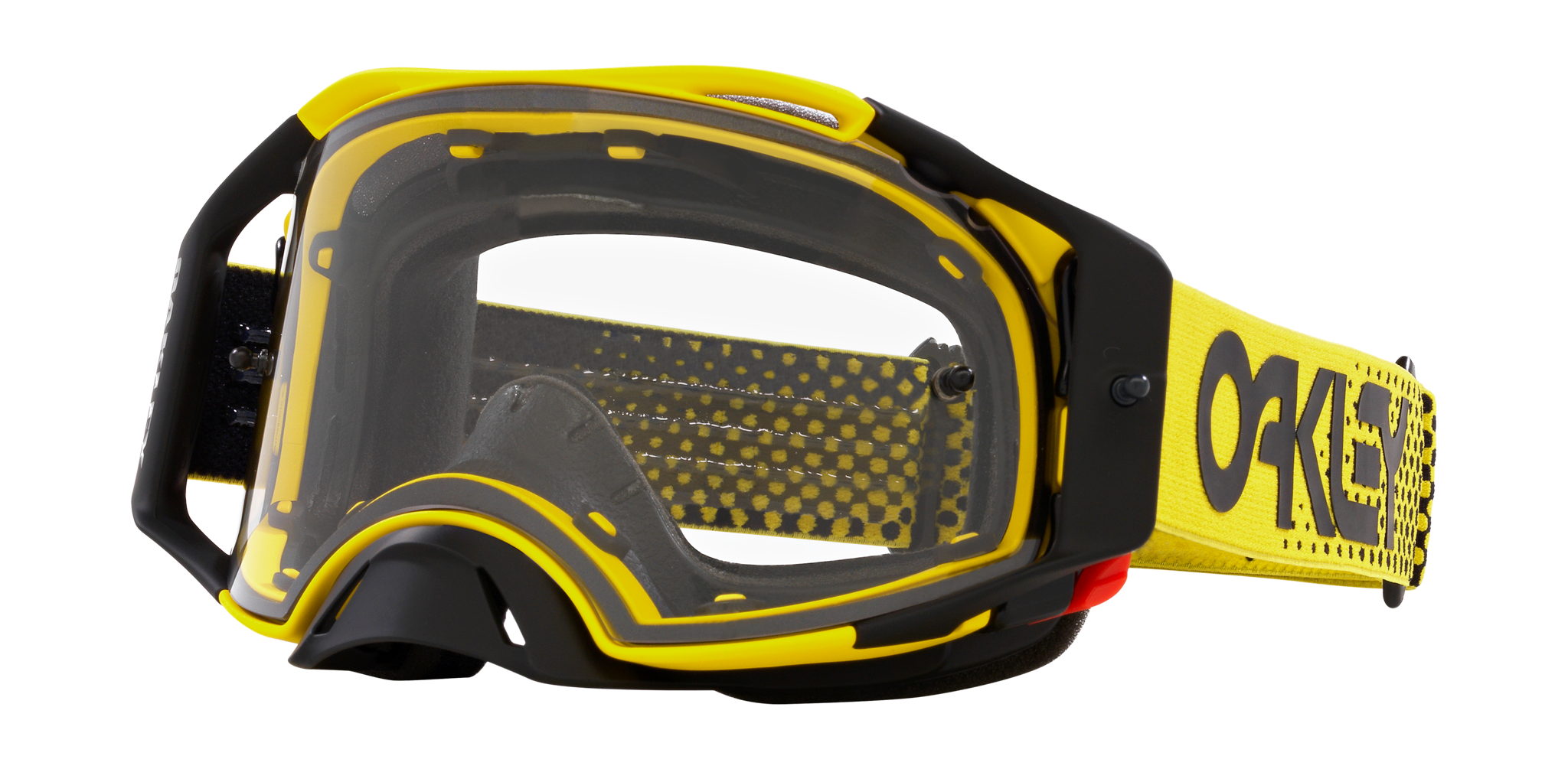 Oakley Crossbril Airbrake MX Moto Yellow B1B - Clear Lens