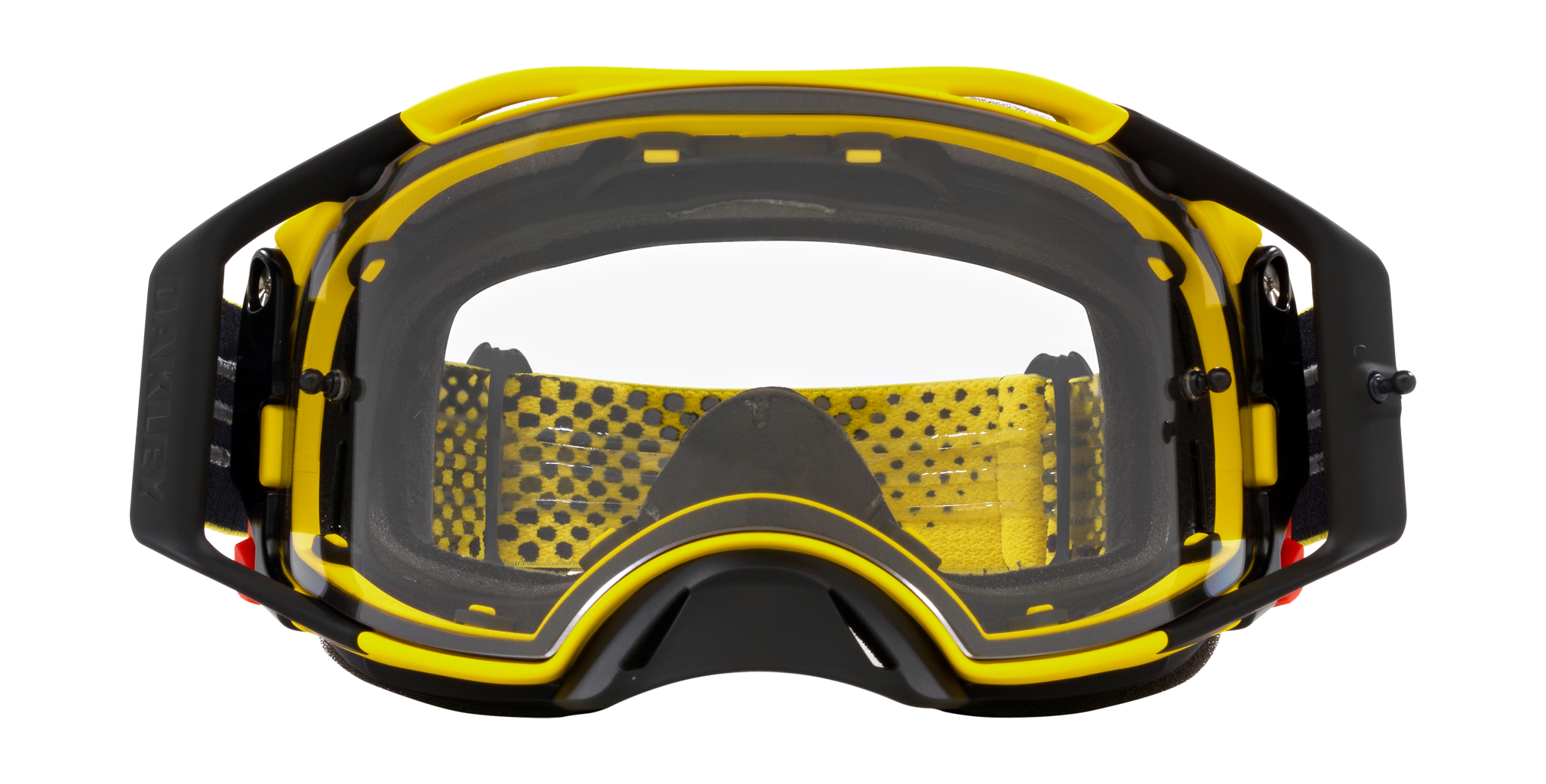 Oakley Crossbril Airbrake MX Moto Yellow B1B - Clear Lens