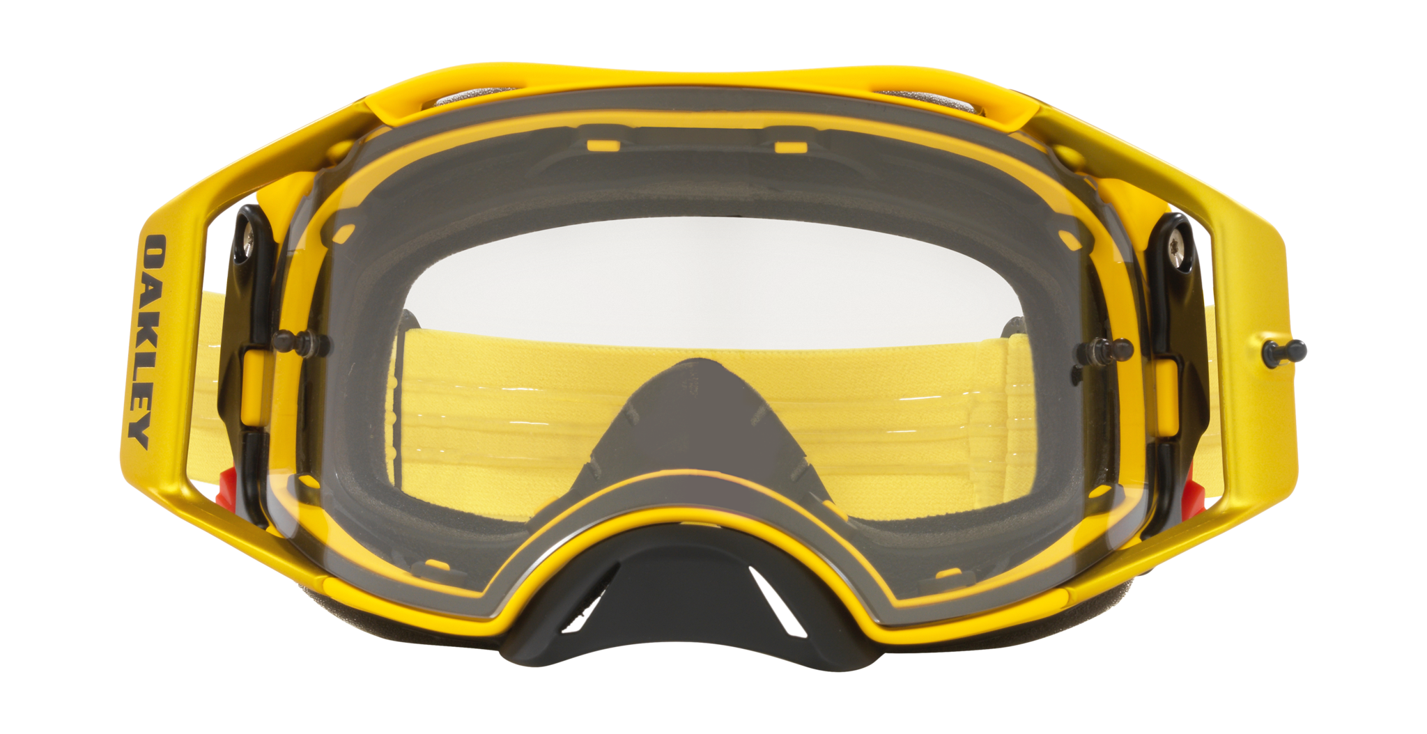 Oakley Crossbril Airbrake MX Moto Yellow - Clear Lens