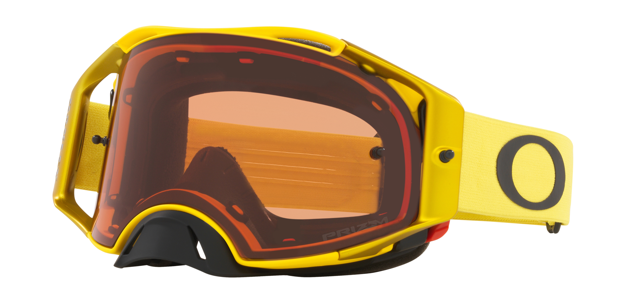 Oakley Crossbril Airbrake MX Moto Yellow - Prizm Brons Lens