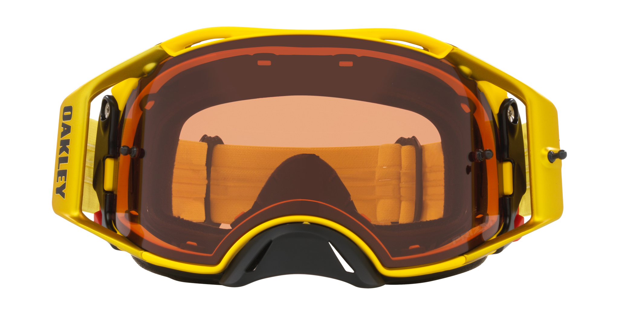 Oakley Crossbril Airbrake MX Moto Yellow - Prizm Brons Lens