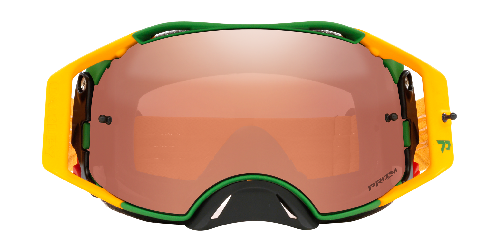 Oakley Crossbril Airbrake MX Price Gold - Prizm Black Iridium Lens