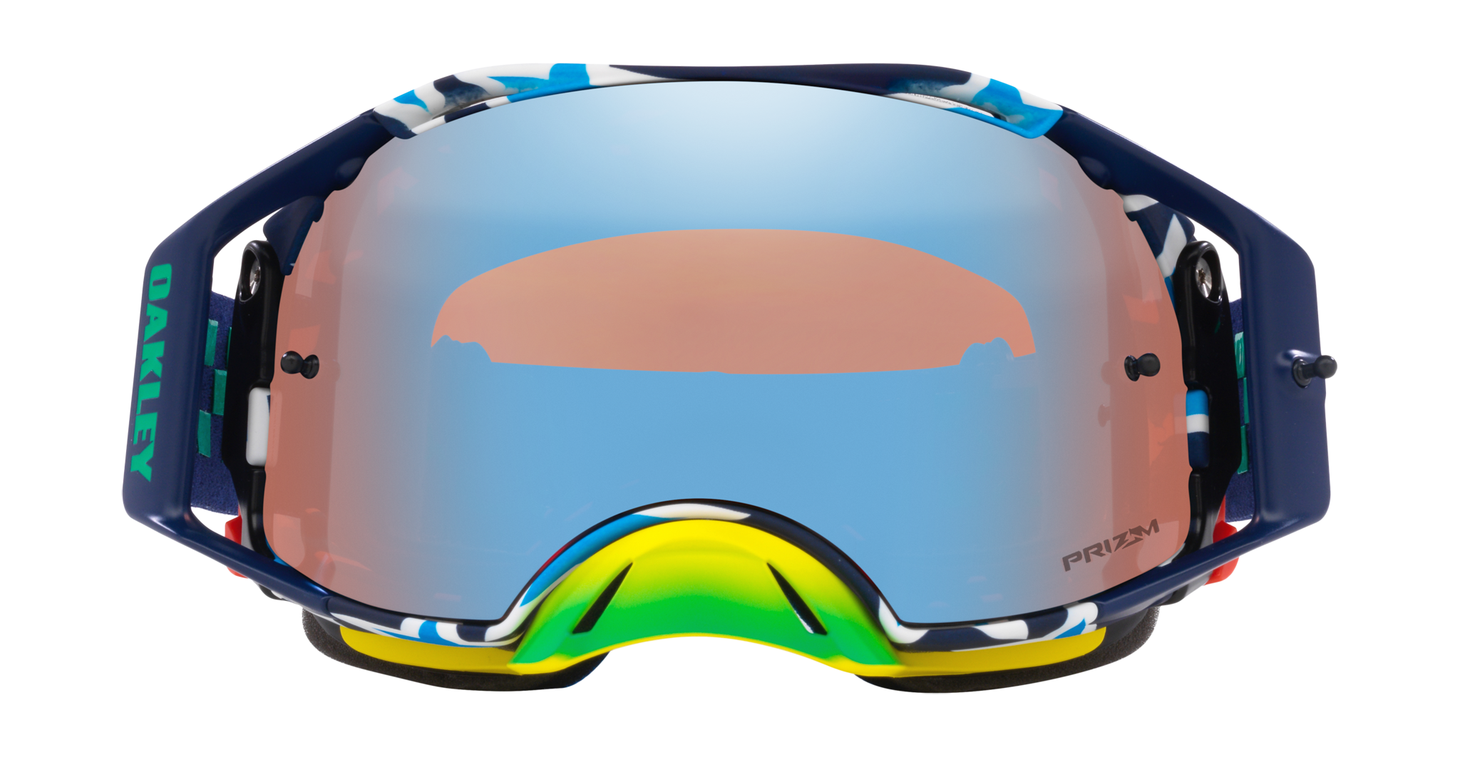 Oakley Crossbril Airbrake MX TLD Blue Banner - Prizm Sapphire Iridium Lens