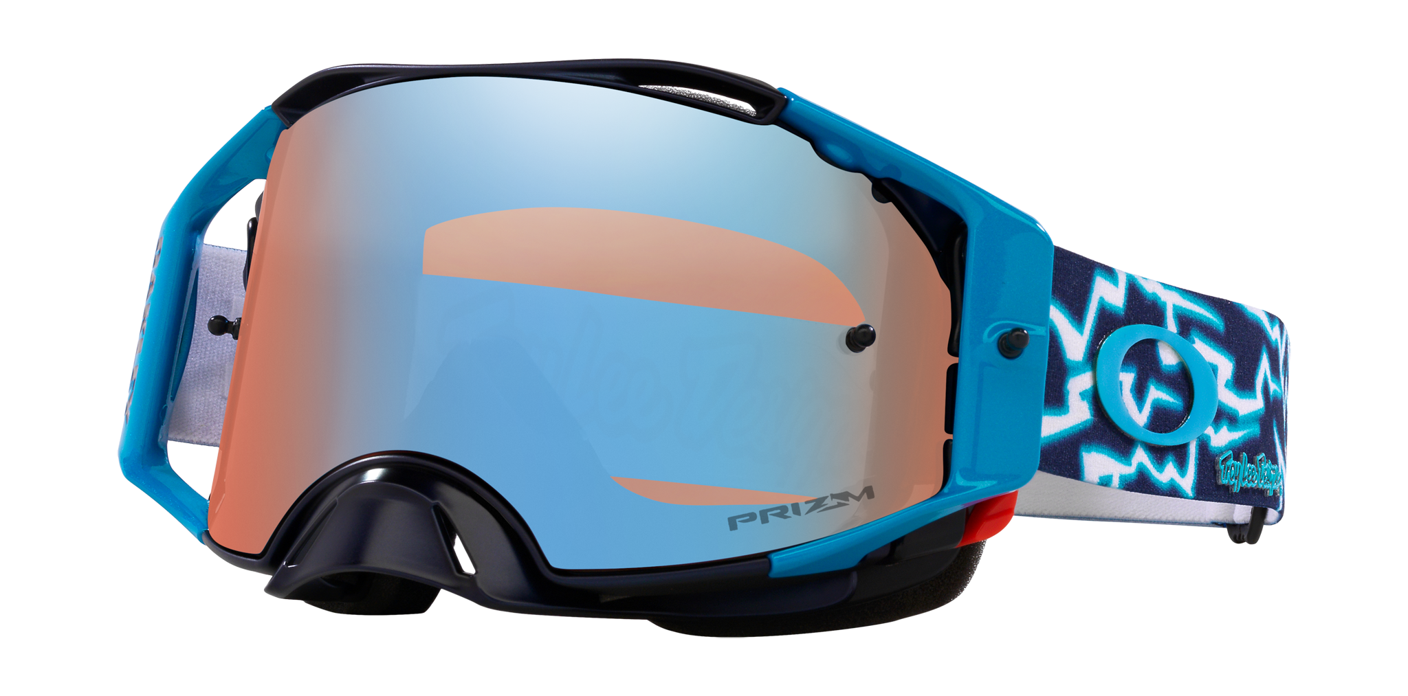 Oakley Crossbril Airbrake MX TLD Blue Lightning - Prizm Sapphire Iridium Lens