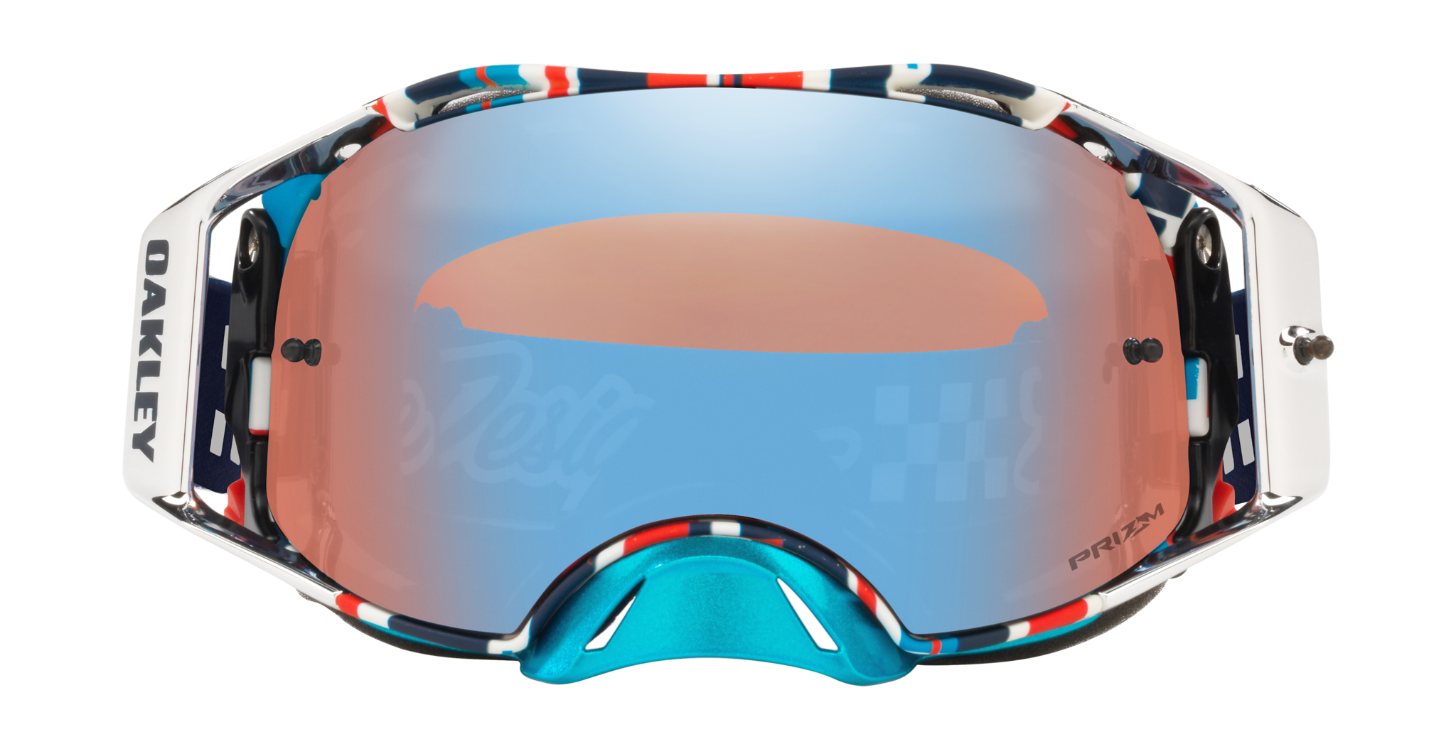Oakley Crossbril Airbrake MX TLD Quattro RWB - Prizm Sapphire Iridium Lens