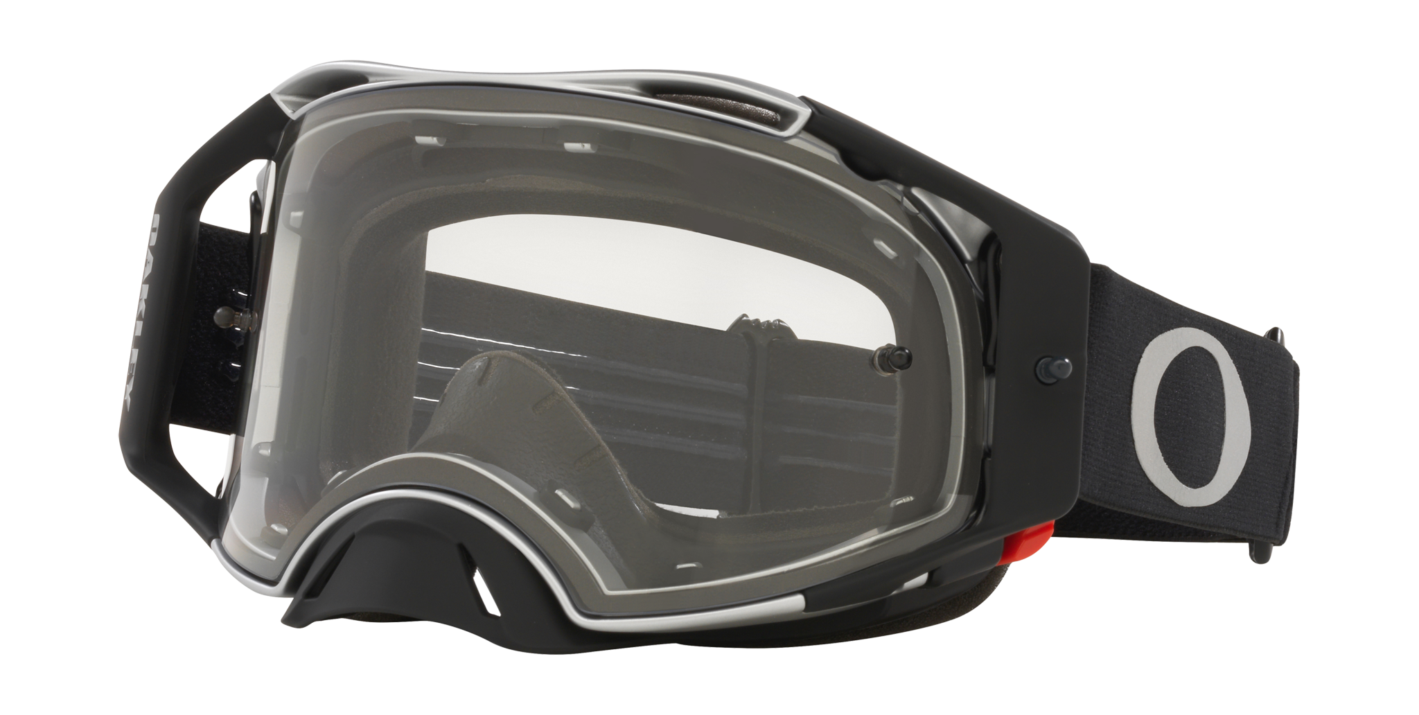 Oakley Crossbril Airbrake MX Tuff Blocks Black Gunmetal - Clear Lens