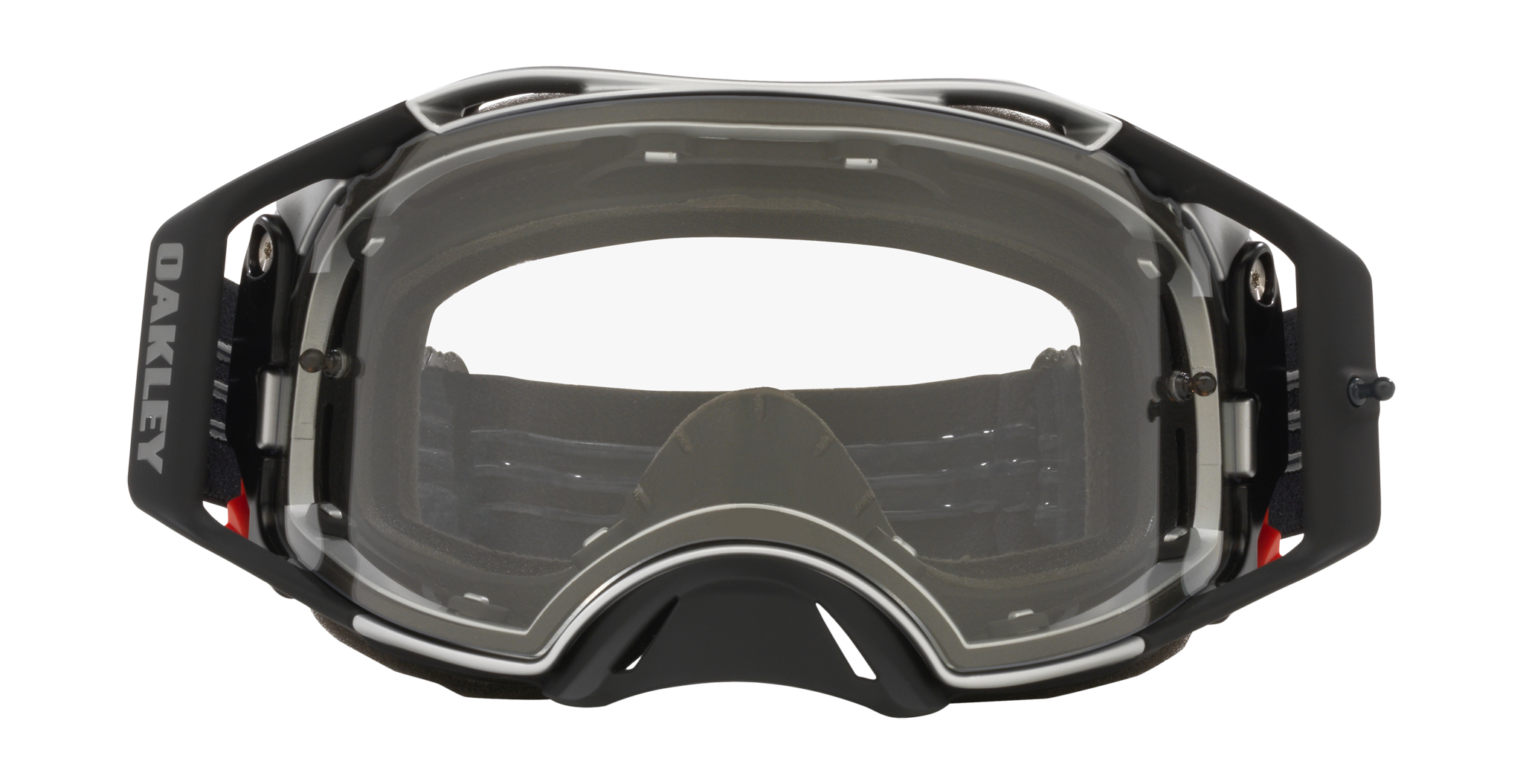 Oakley Crossbril Airbrake MX Tuff Blocks Black Gunmetal - Clear Lens