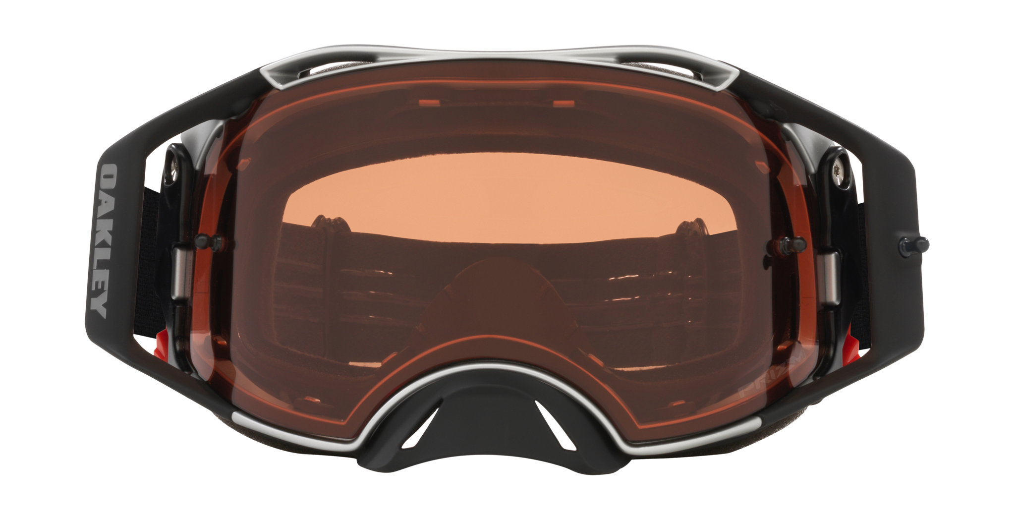 Oakley Crossbril Airbrake MX Tuff Blocks Black Gunmetal - Prizm Brons Lens