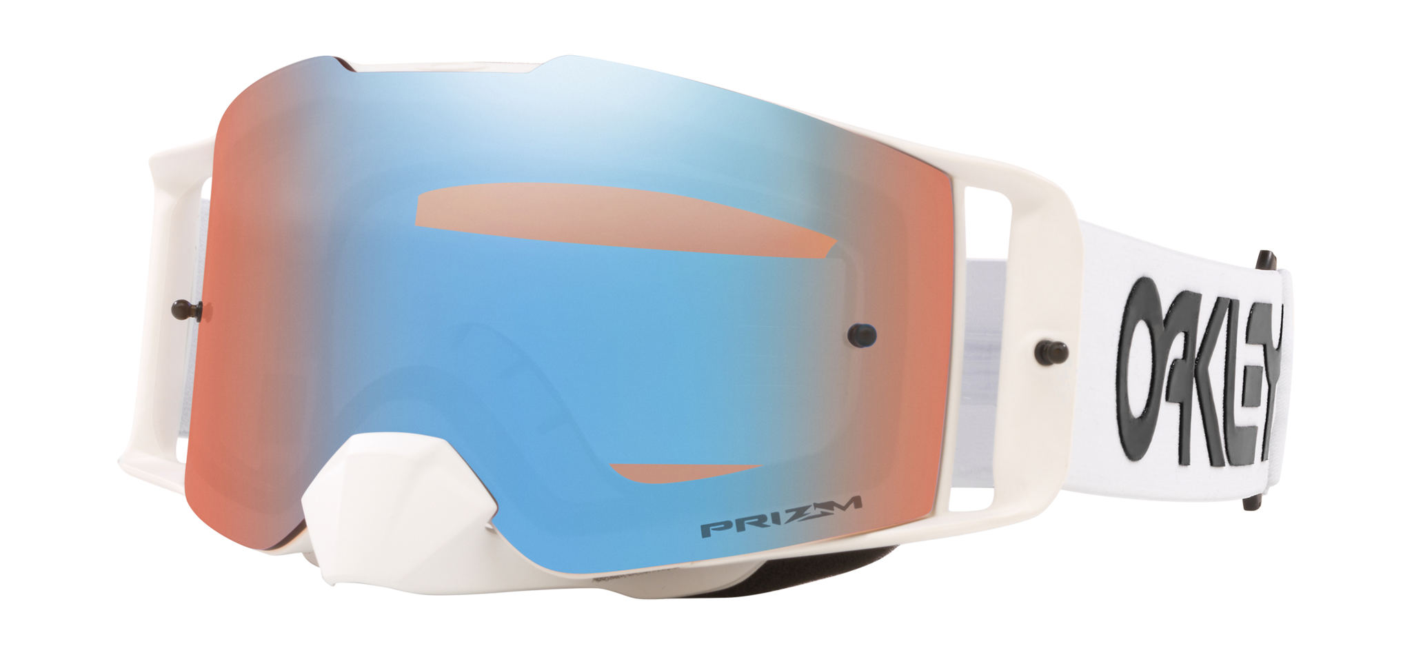 Oakley Crossbril Front Line MX Factory Pilot White - Prizm Sapphire Iridium Lens