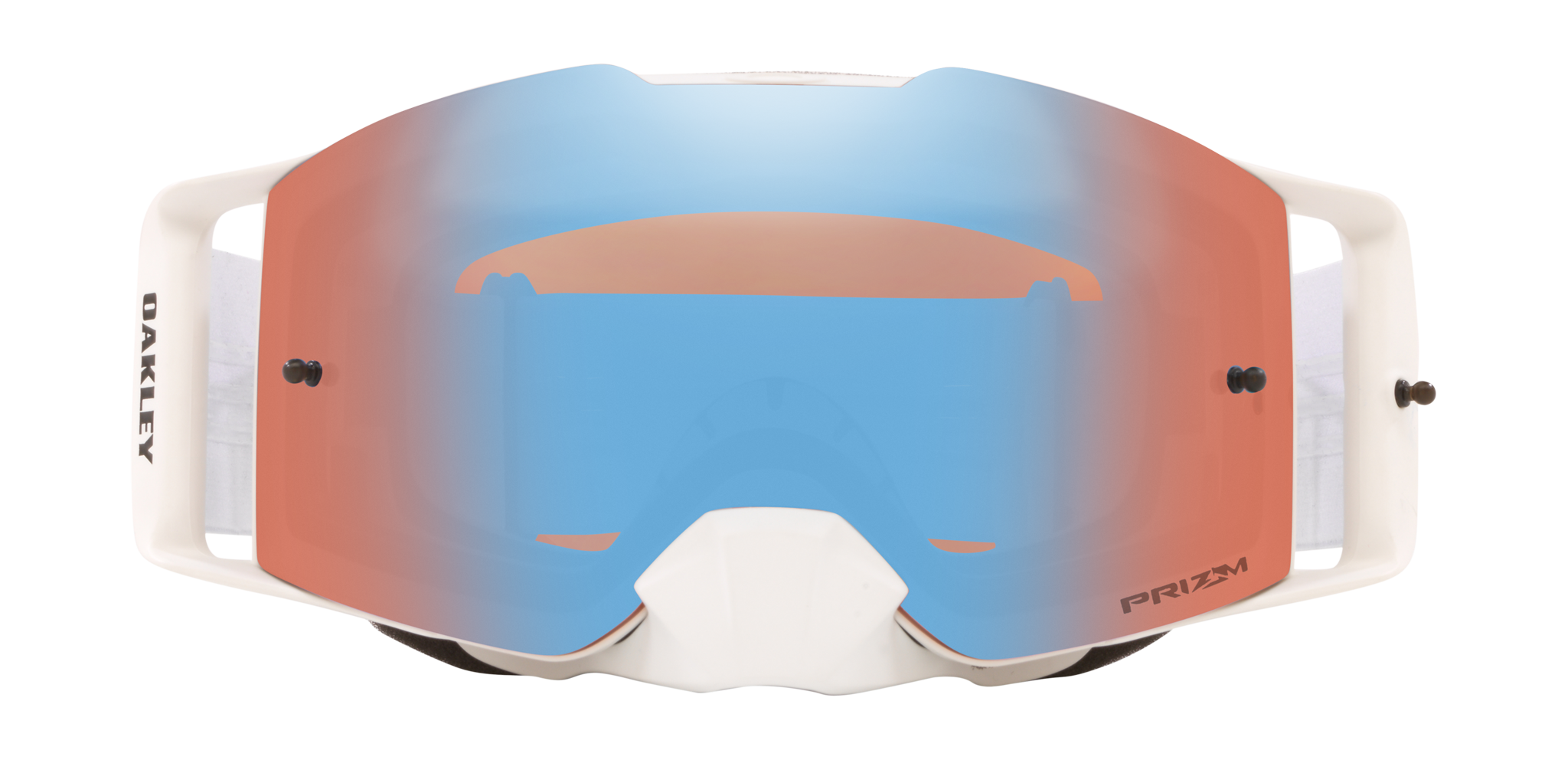 Oakley Crossbril Front Line MX Factory Pilot White - Prizm Sapphire Iridium Lens
