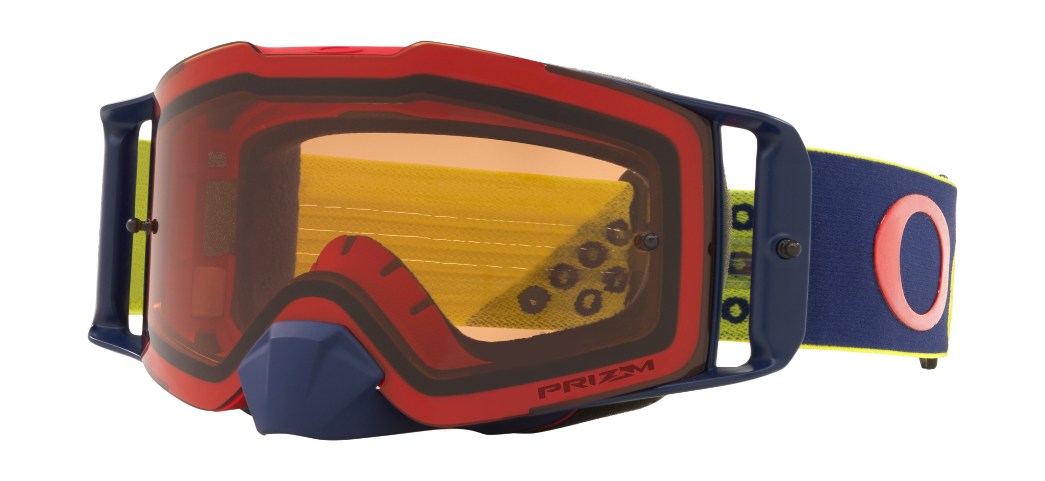 Oakley Crossbril Front Line MX Heritage B1B Yellow Navy - Prizm Brons Lens