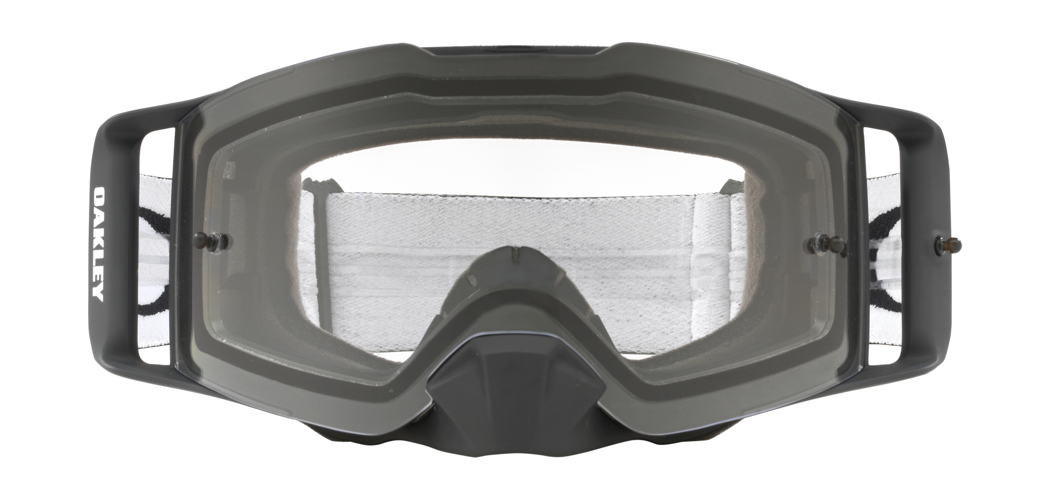 Oakley Crossbril Front Line MX Matte Black Speed - Clear Lens