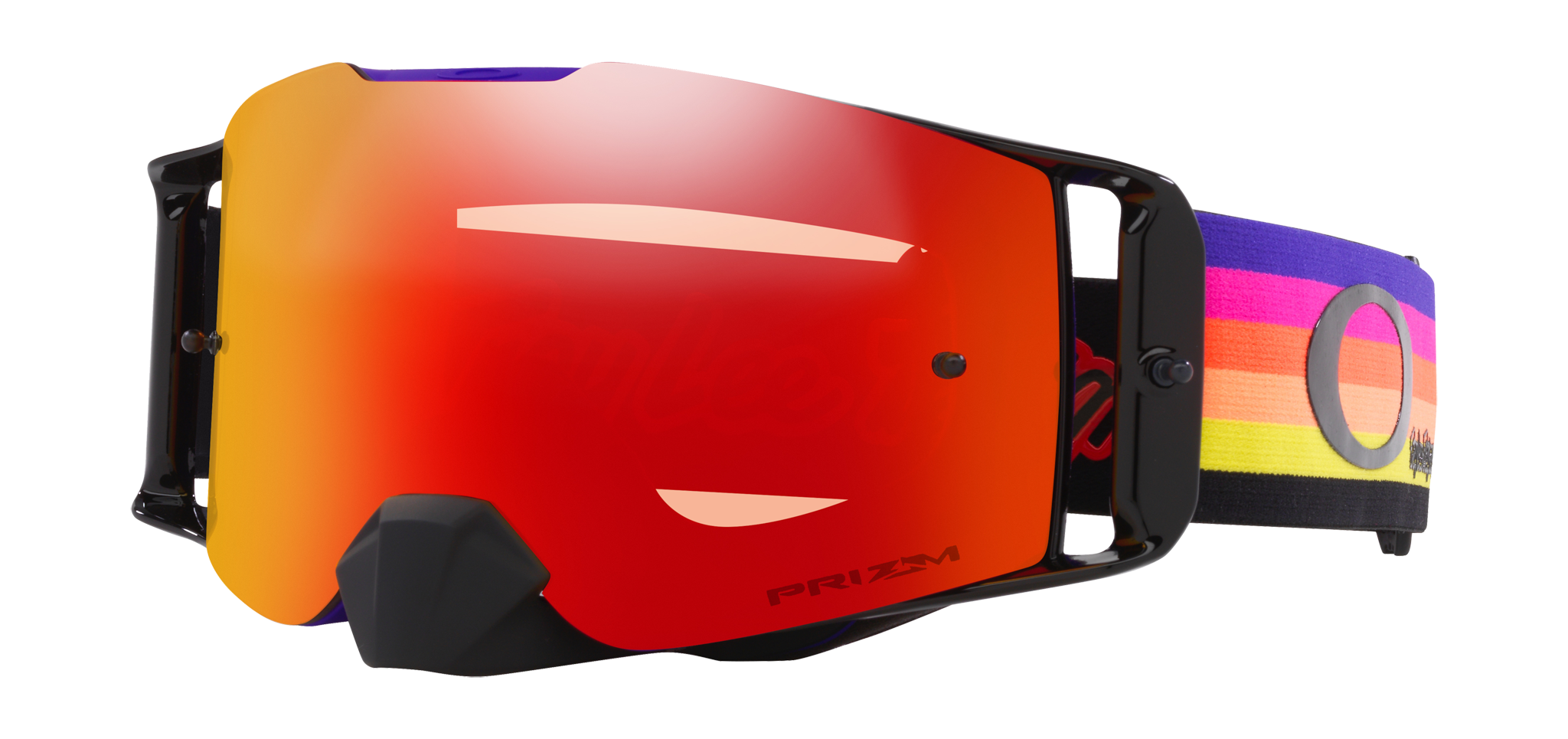 Oakley Crossbril Front Line MX Moto TLD Neon - Prizm Torch Iridium Lens
